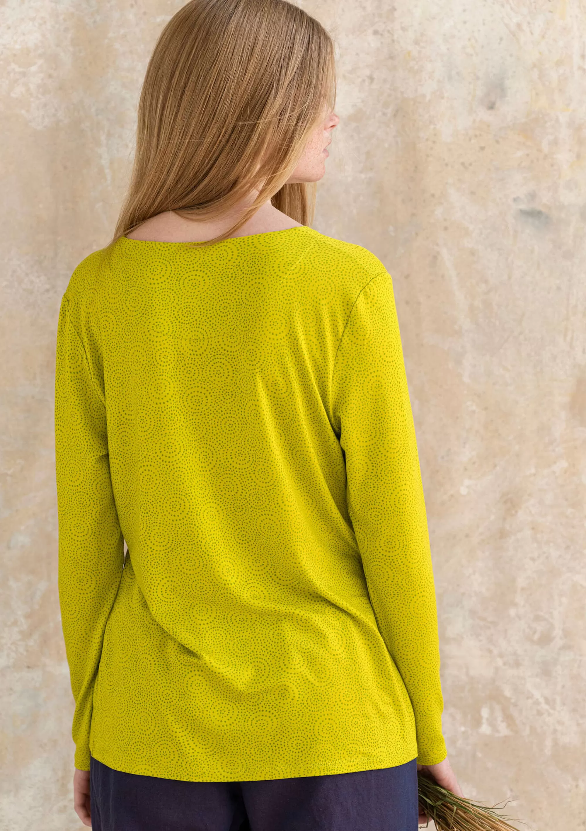 Pullover & Shirts | Jersey^Gudrun Sjödén Jerseyshirt Ada Aus Lyocell/Elasthan limettengrün-gemustert