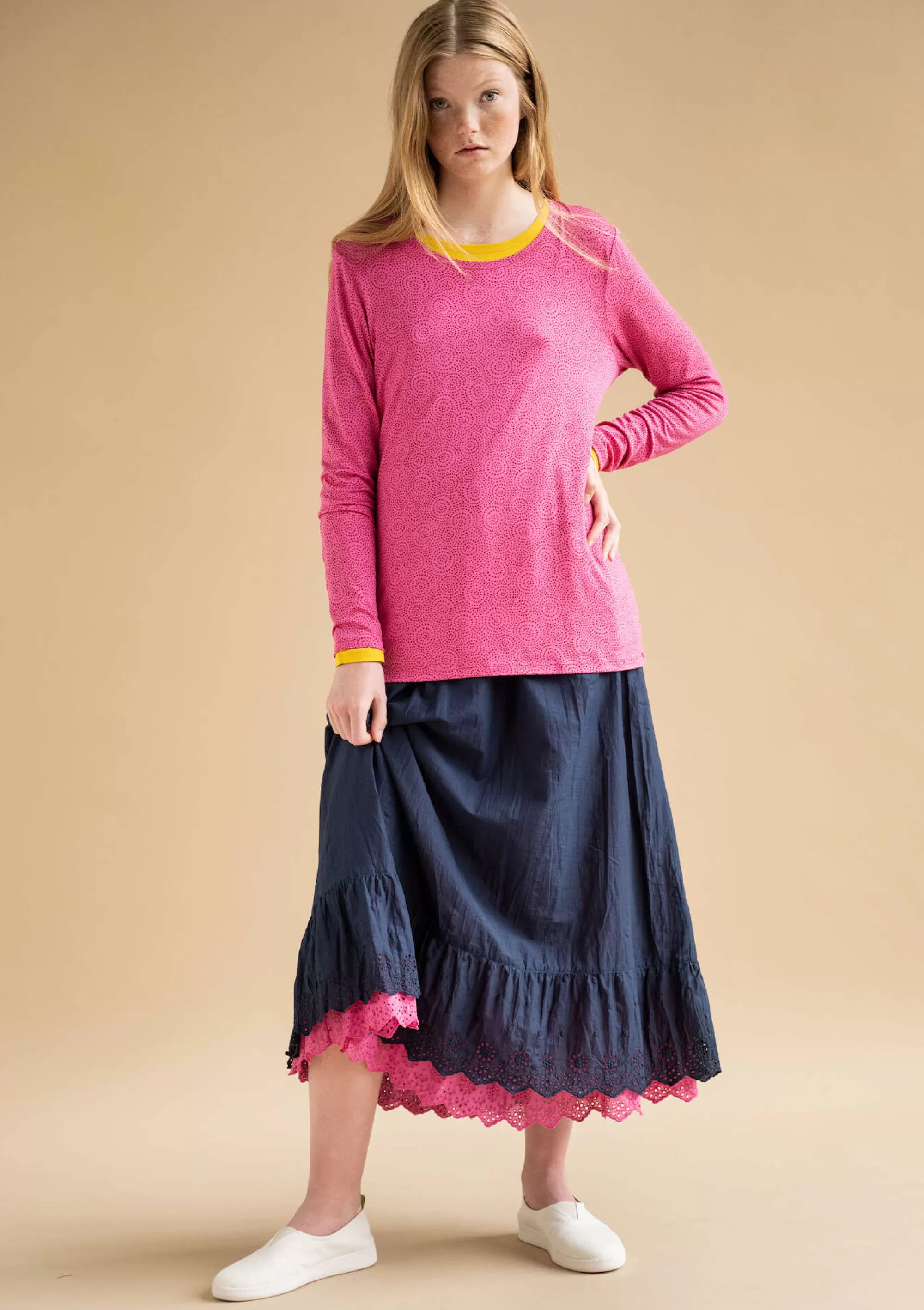 Pullover & Shirts | Jersey^Gudrun Sjödén Jerseyshirt Ada Aus Lyocell/Elasthan hibiskus-gemustert