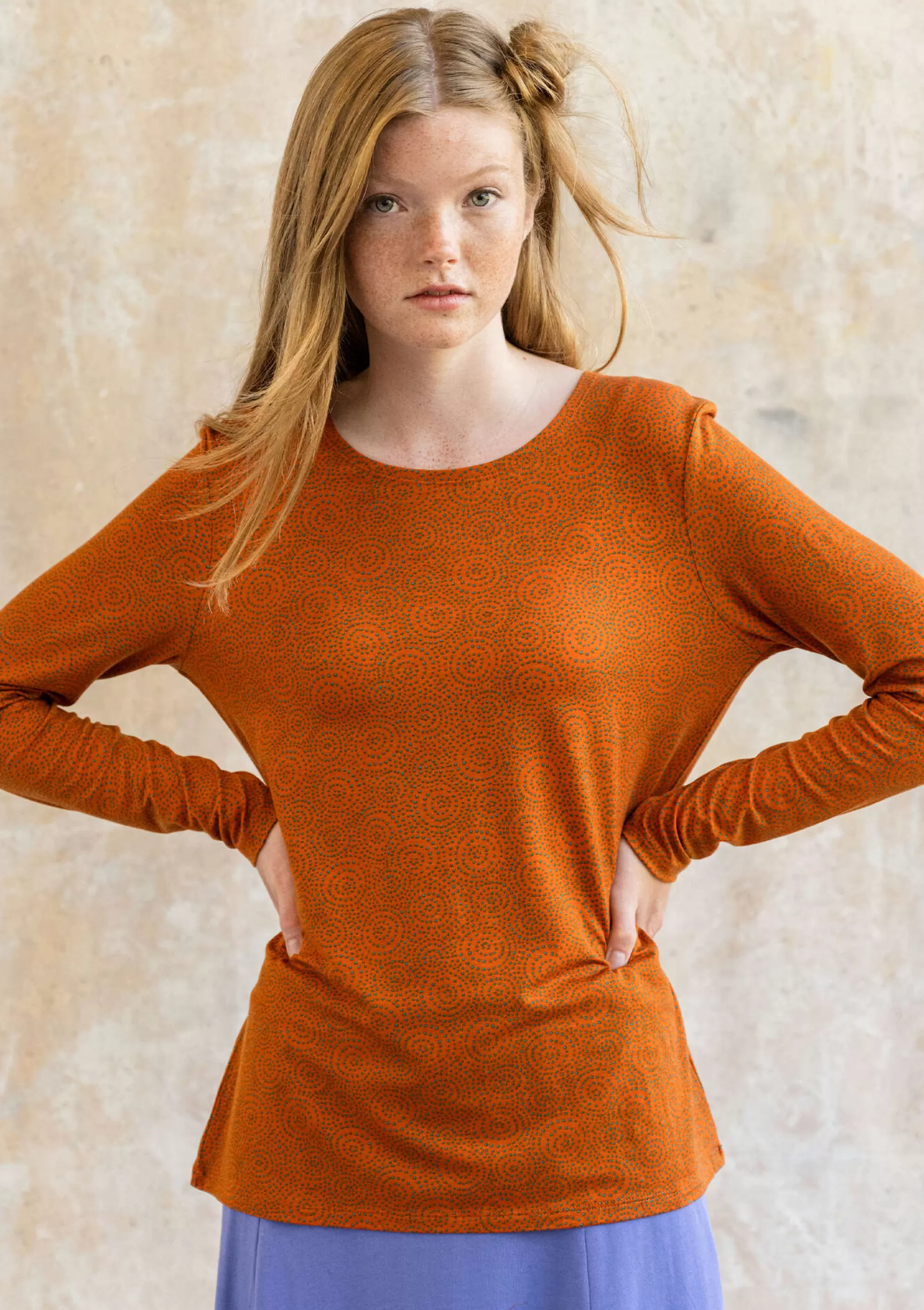 Pullover & Shirts | Jersey^Gudrun Sjödén Jerseyshirt Ada Aus Lyocell/Elasthan masala-gemustert