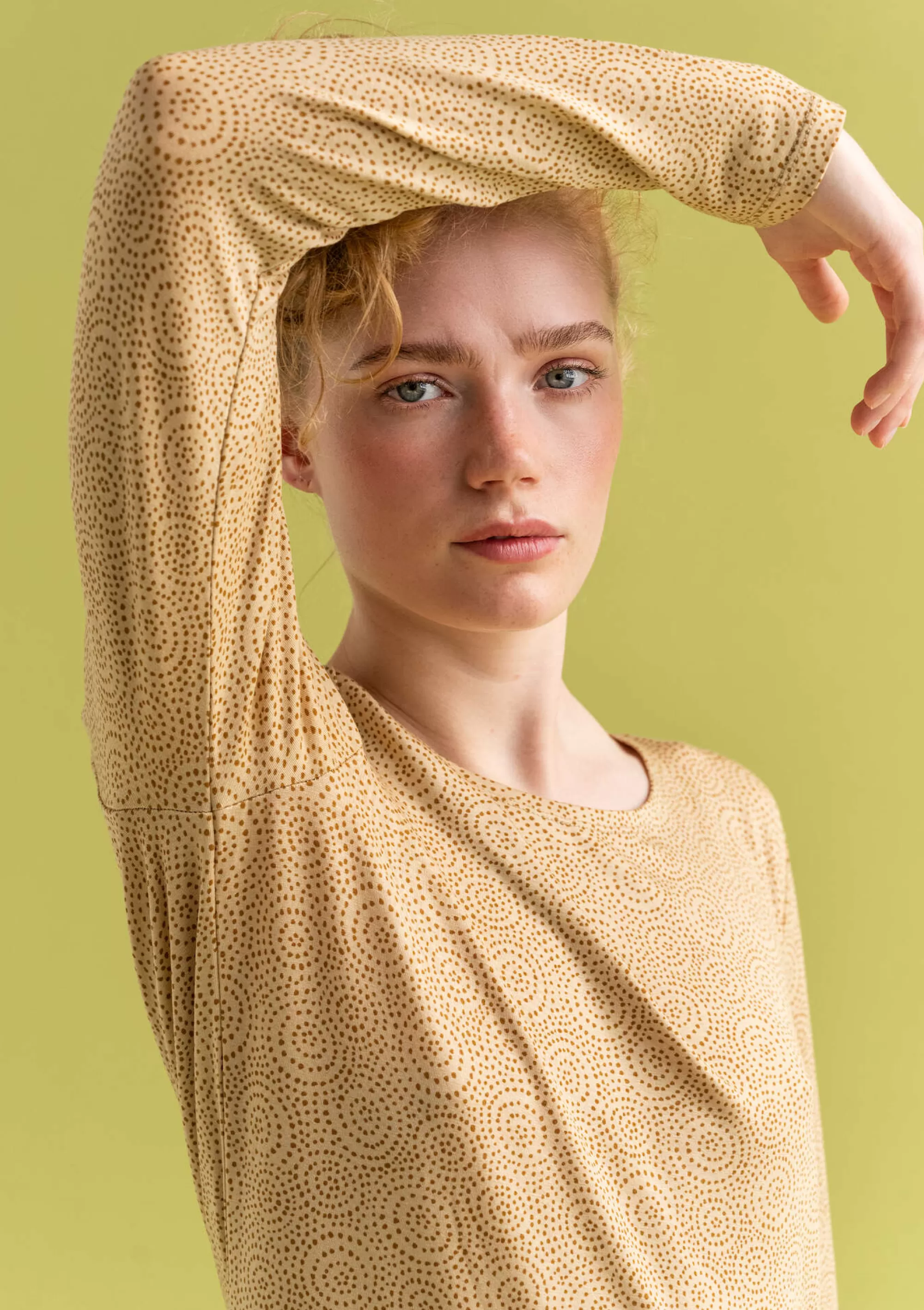 Pullover & Shirts | Jersey^Gudrun Sjödén Jerseyshirt Ada Aus Lyocell/Elasthan hafer-gemustert
