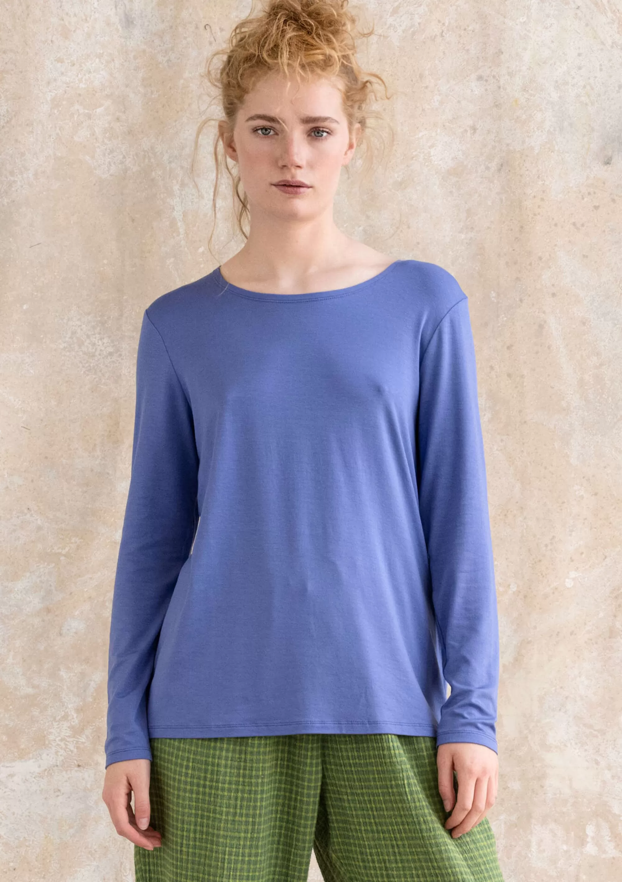 Skandinavische Mode | Pullover & Shirts^Gudrun Sjödén Jerseyshirt Ada Aus Lyocell/Elasthan himmelblau
