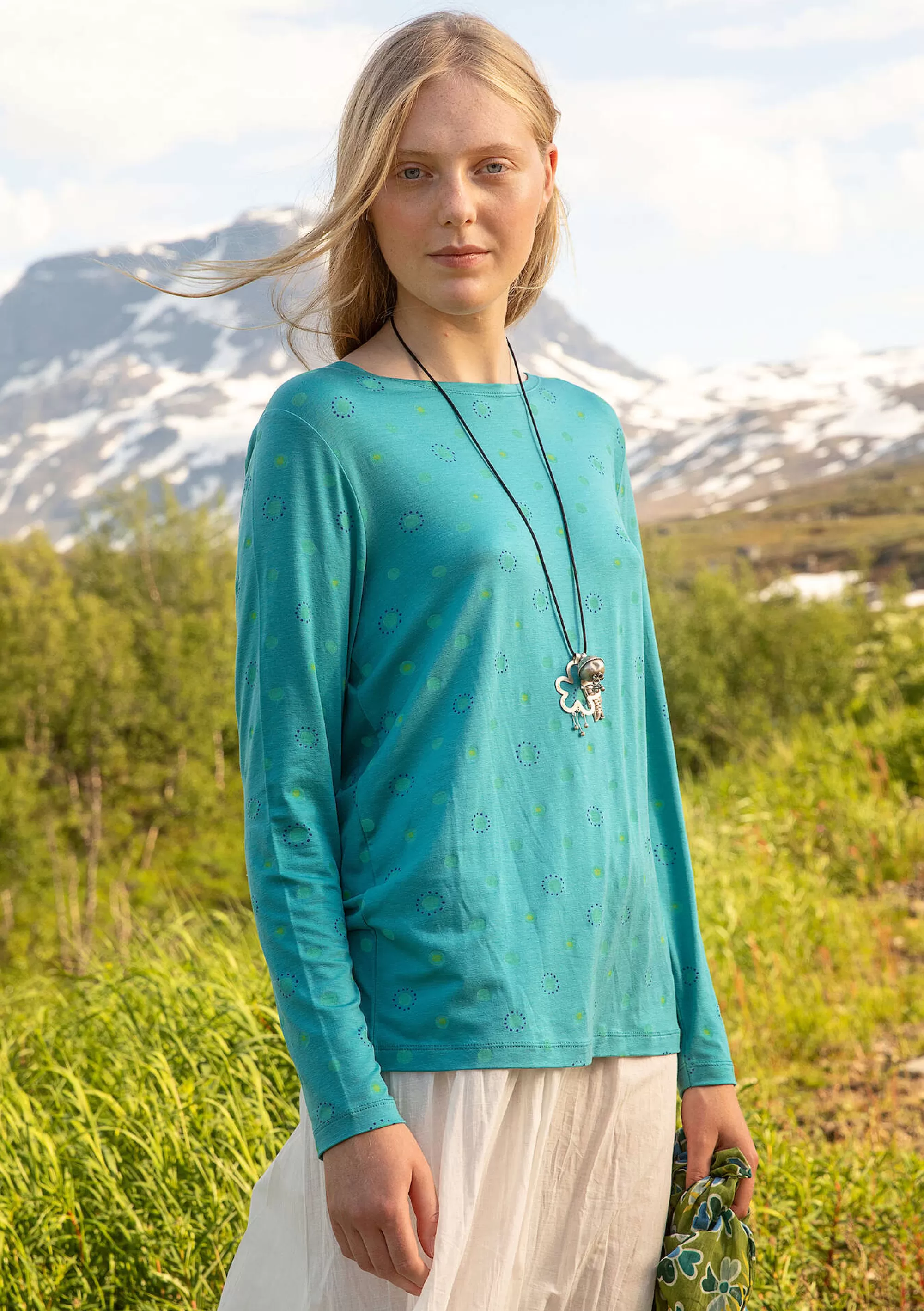 Pullover & Shirts | Jersey^Gudrun Sjödén Jerseyshirt Pencil Aus Lyocell/Elasthan türkis