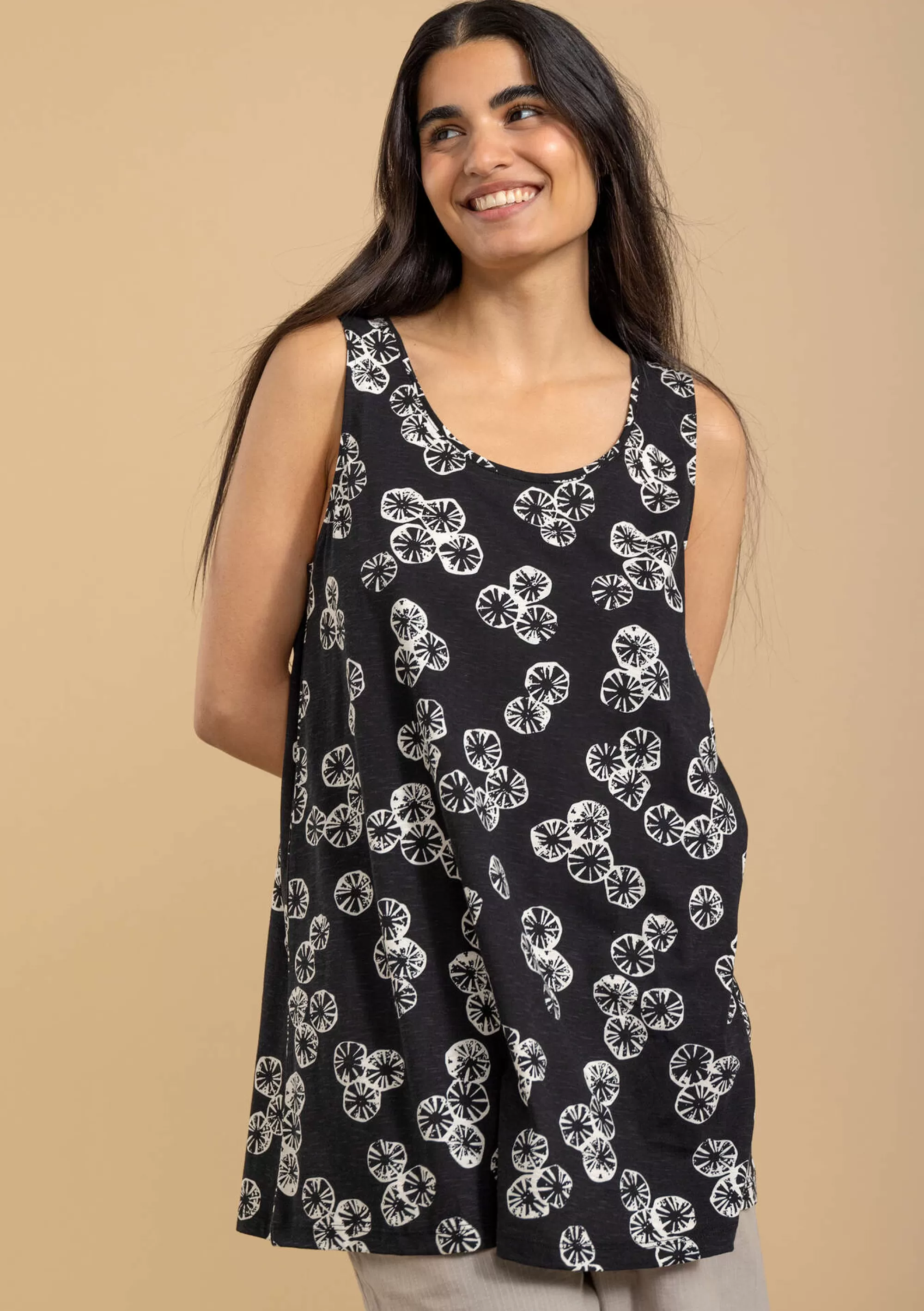 Pullover & Shirts | Öko-Baumwolle^Gudrun Sjödén Jerseytop Corallo Aus Bio-Baumwolle schwarz