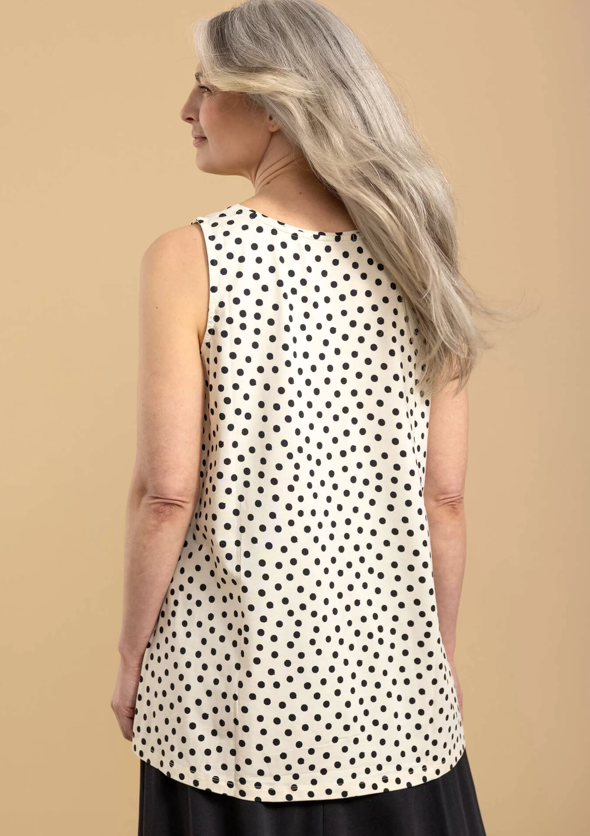 Pullover & Shirts | Öko-Baumwolle^Gudrun Sjödén Jerseytop Dot Aus Bio-Baumwolle/Modal/Elasthan ungebleicht