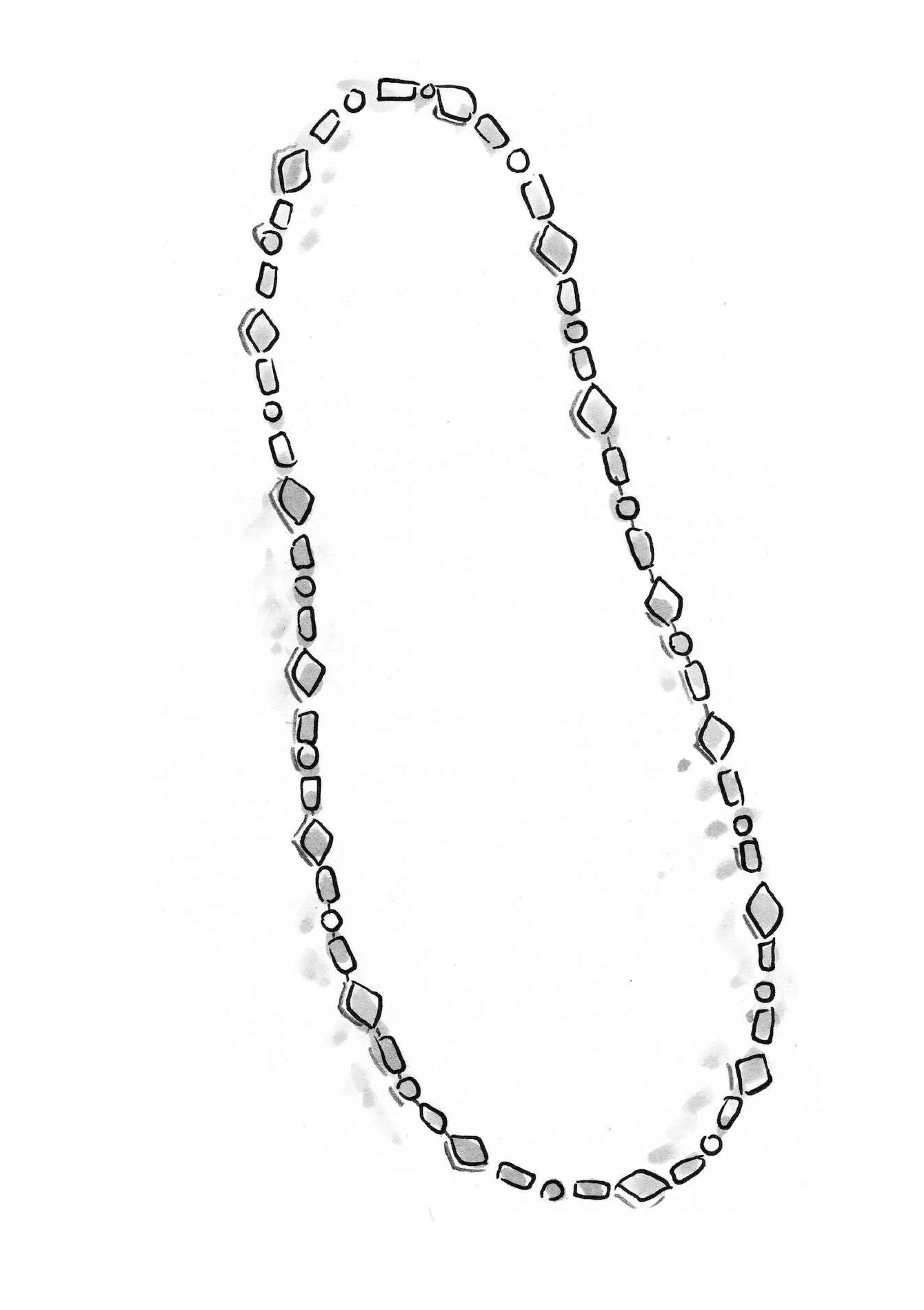Accessoires | Schmuck^Gudrun Sjödén Kette Aus Recycling-Glas pflaume