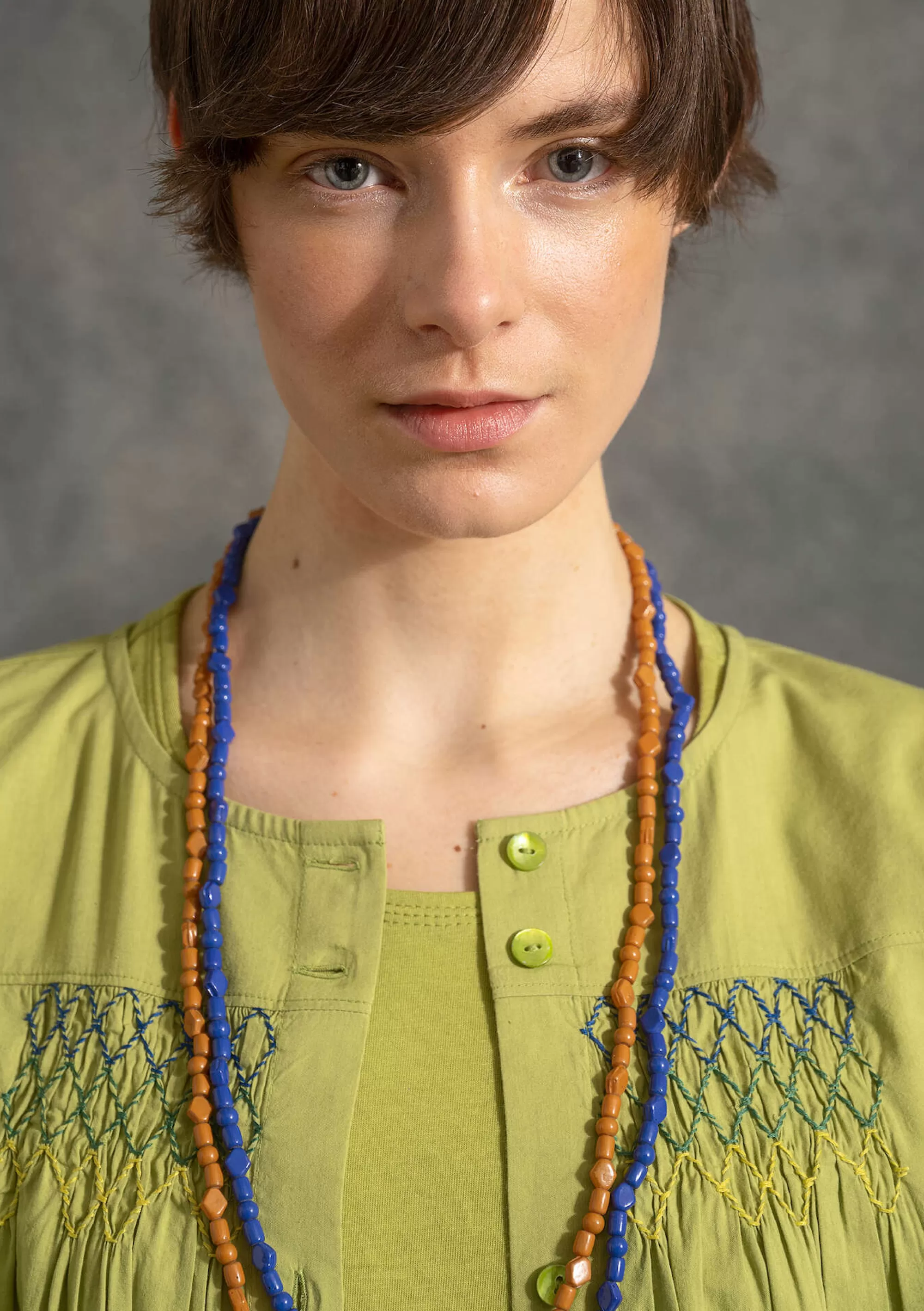 Accessoires | Schmuck^Gudrun Sjödén Kette Aus Recycling-Glas gebrannte siena