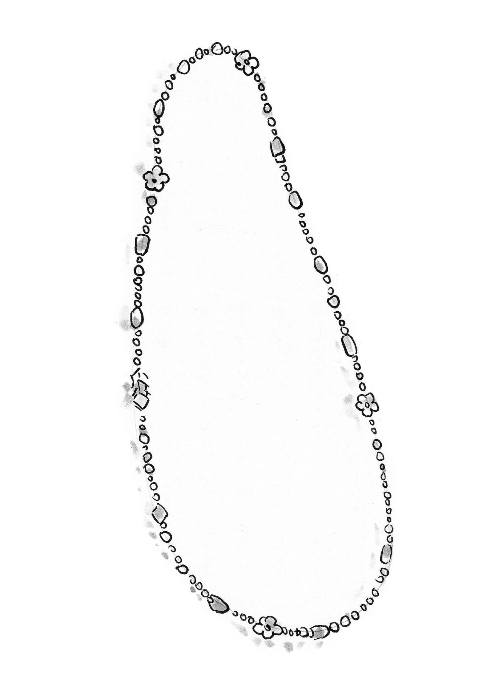 Accessoires | Schmuck^Gudrun Sjödén Kette Jane Aus Recycling-Glasperlen lupine