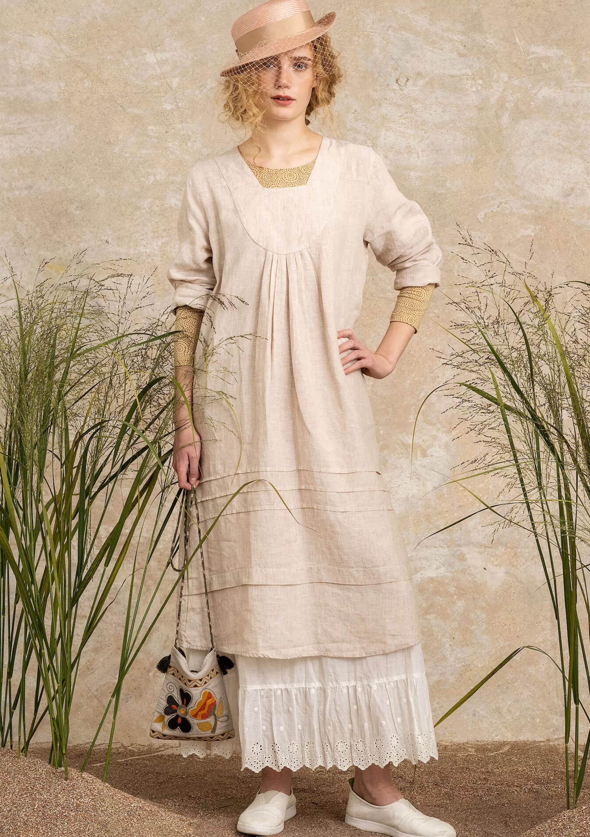 Kleider | Leinenkleidung^Gudrun Sjödén Kleid Aus Leinengewebe natur