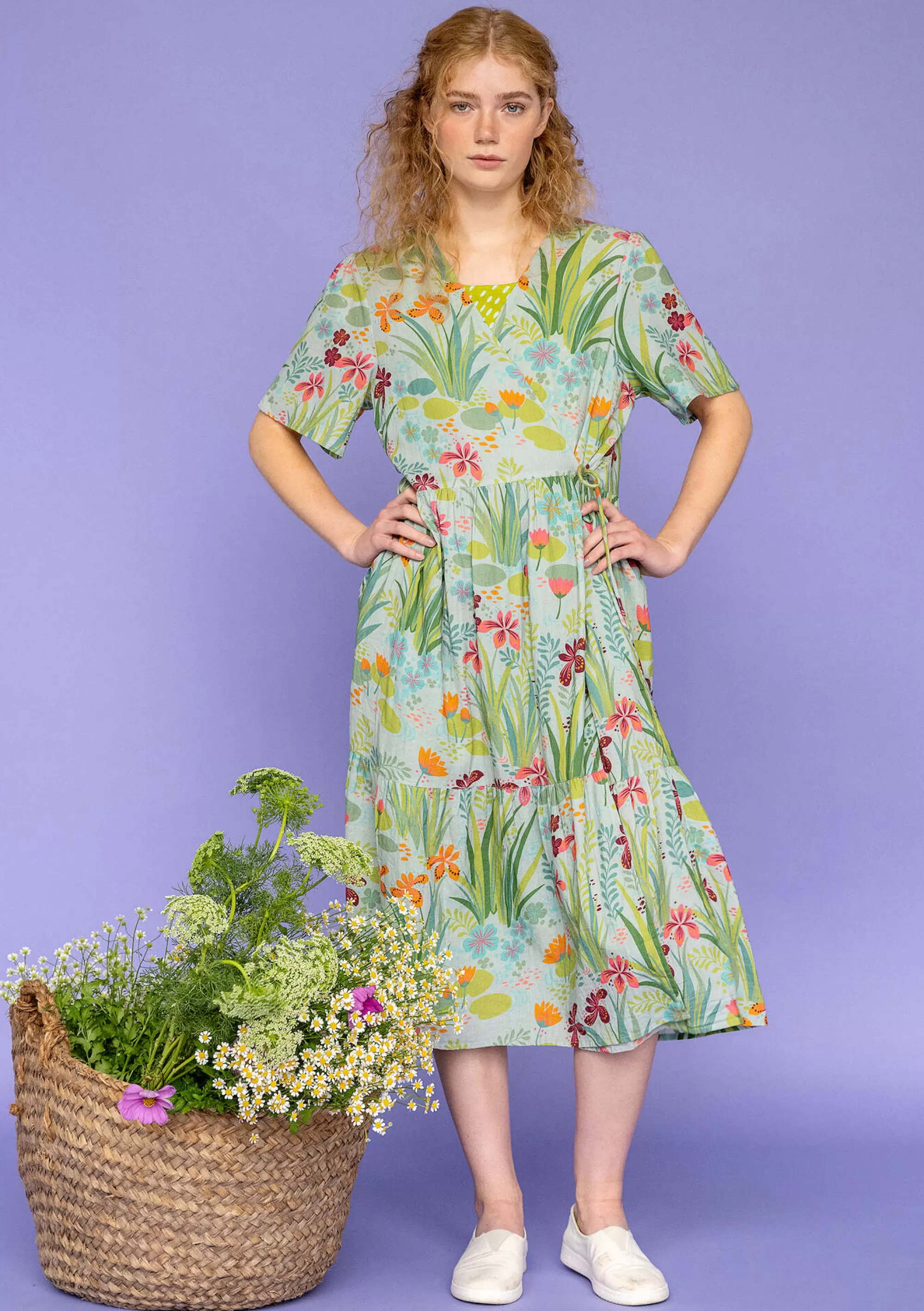 Kleider | Öko-Baumwolle^Gudrun Sjödén Kleid Iris Aus Bio-Baumwollgewebe minze