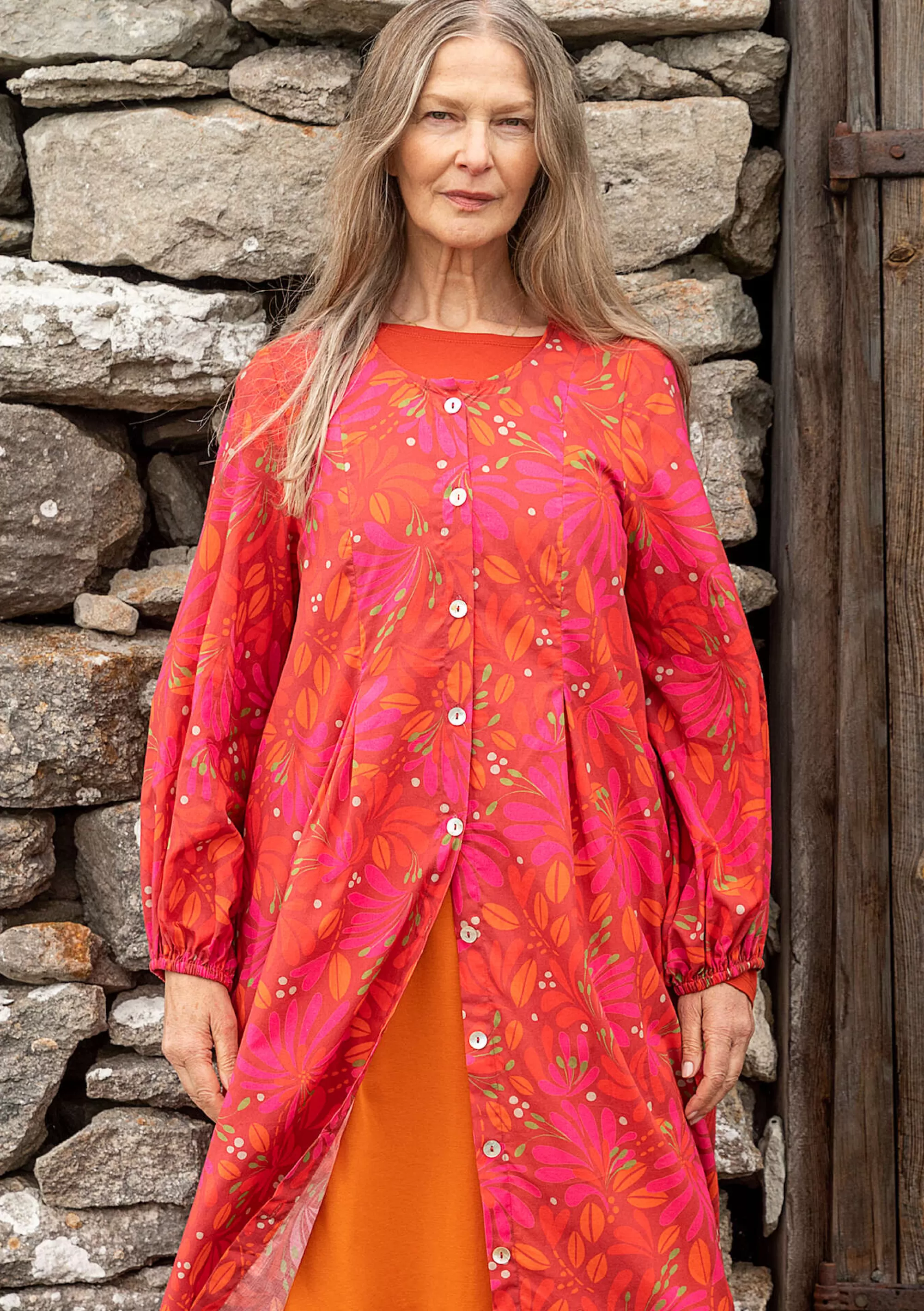 Kleider | Öko-Baumwolle^Gudrun Sjödén Kleid Kaprifol Aus Bio-Baumwolle rosenholz