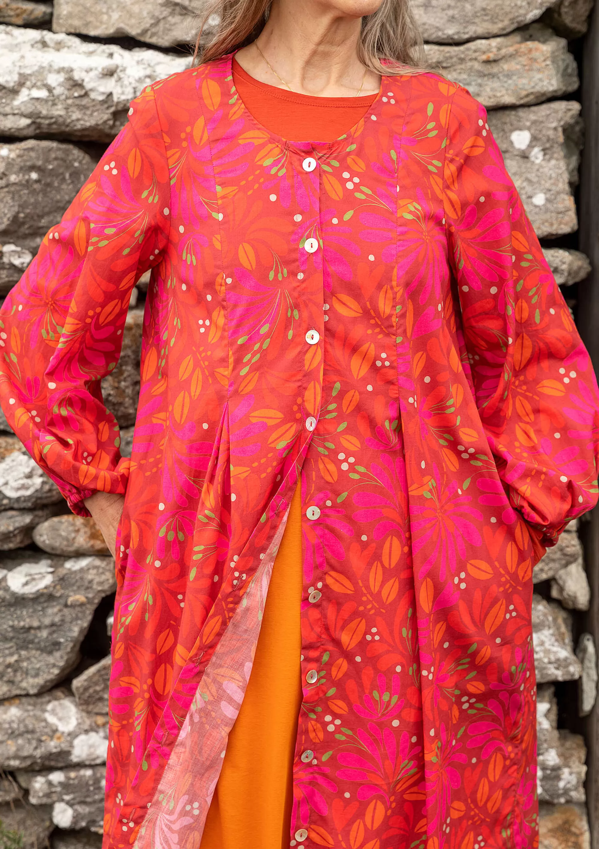 Kleider | Öko-Baumwolle^Gudrun Sjödén Kleid Kaprifol Aus Bio-Baumwolle rosenholz
