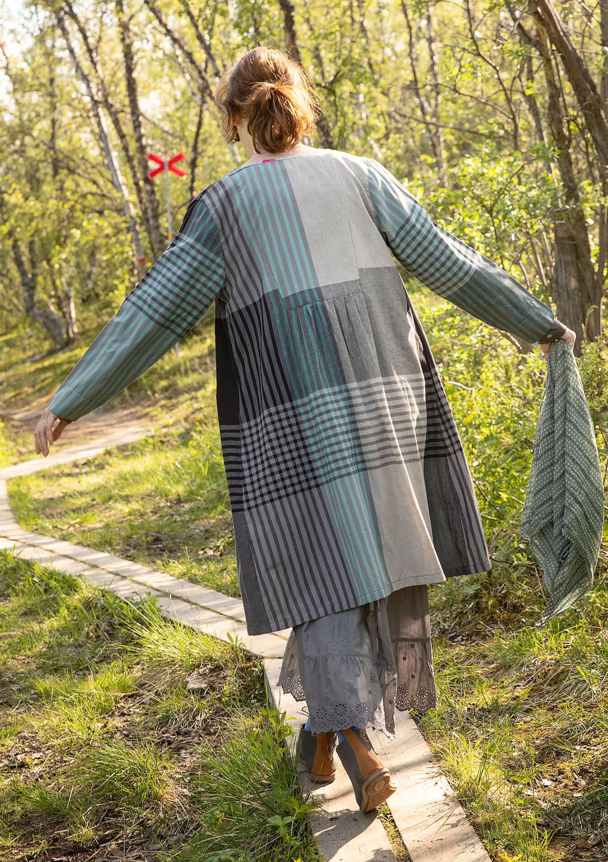 Kleider | Öko-Baumwolle^Gudrun Sjödén Kleid Madras Aus Bio-Baumwollgewebe schwarz