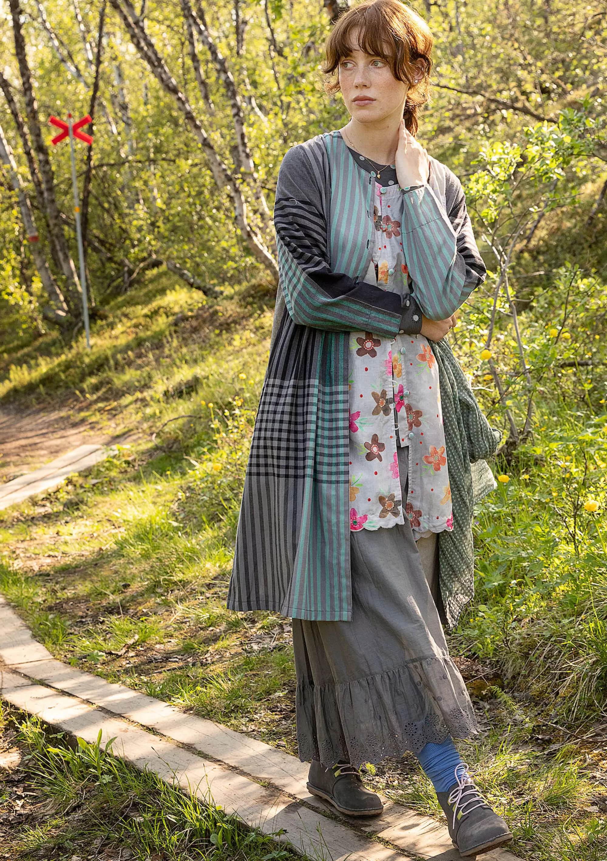 Kleider | Öko-Baumwolle^Gudrun Sjödén Kleid Madras Aus Bio-Baumwollgewebe schwarz