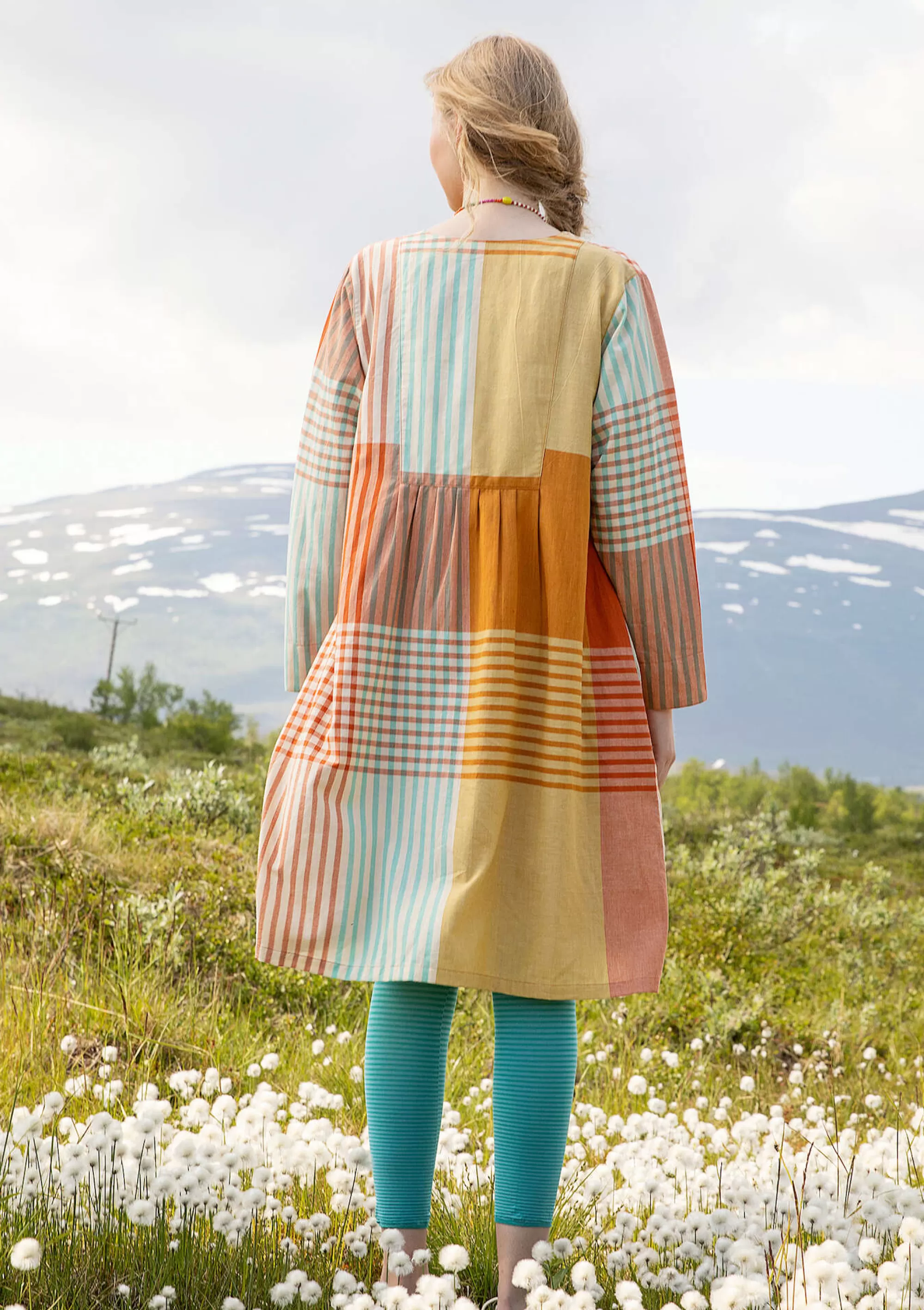 Kleider | Öko-Baumwolle^Gudrun Sjödén Kleid Madras Aus Bio-Baumwollgewebe masala