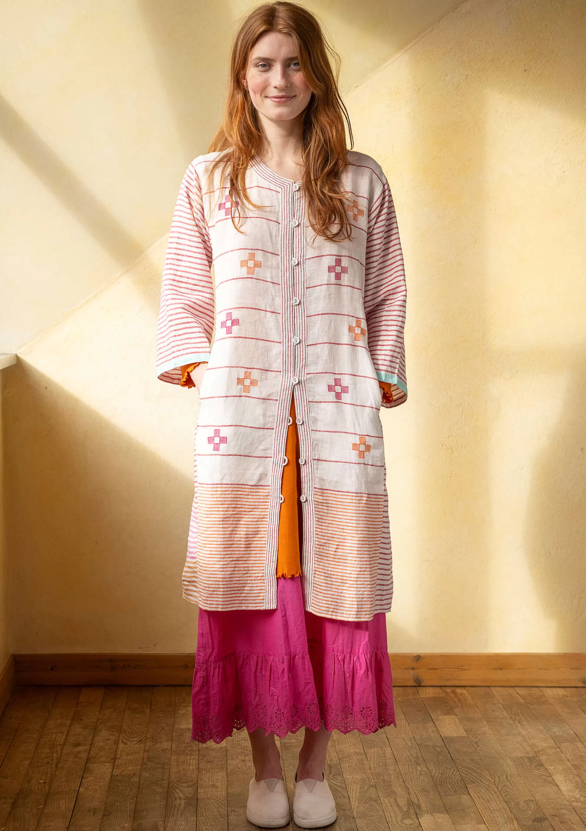 Kleider | Leinenkleidung^Gudrun Sjödén Kleid Mandvi Aus Leinen masala