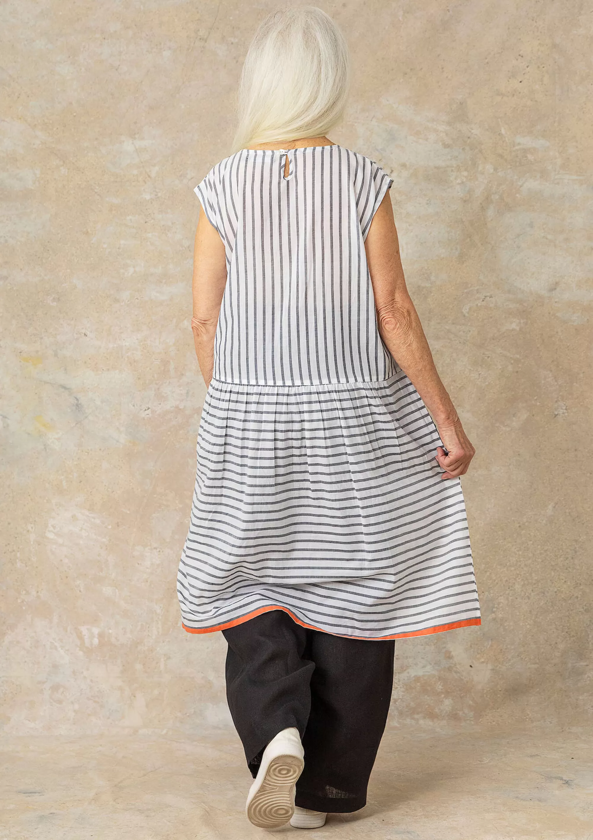 Kleider | Öko-Baumwolle^Gudrun Sjödén Kleid Nord Aus Bio-Baumwollgewebe halbgebleicht
