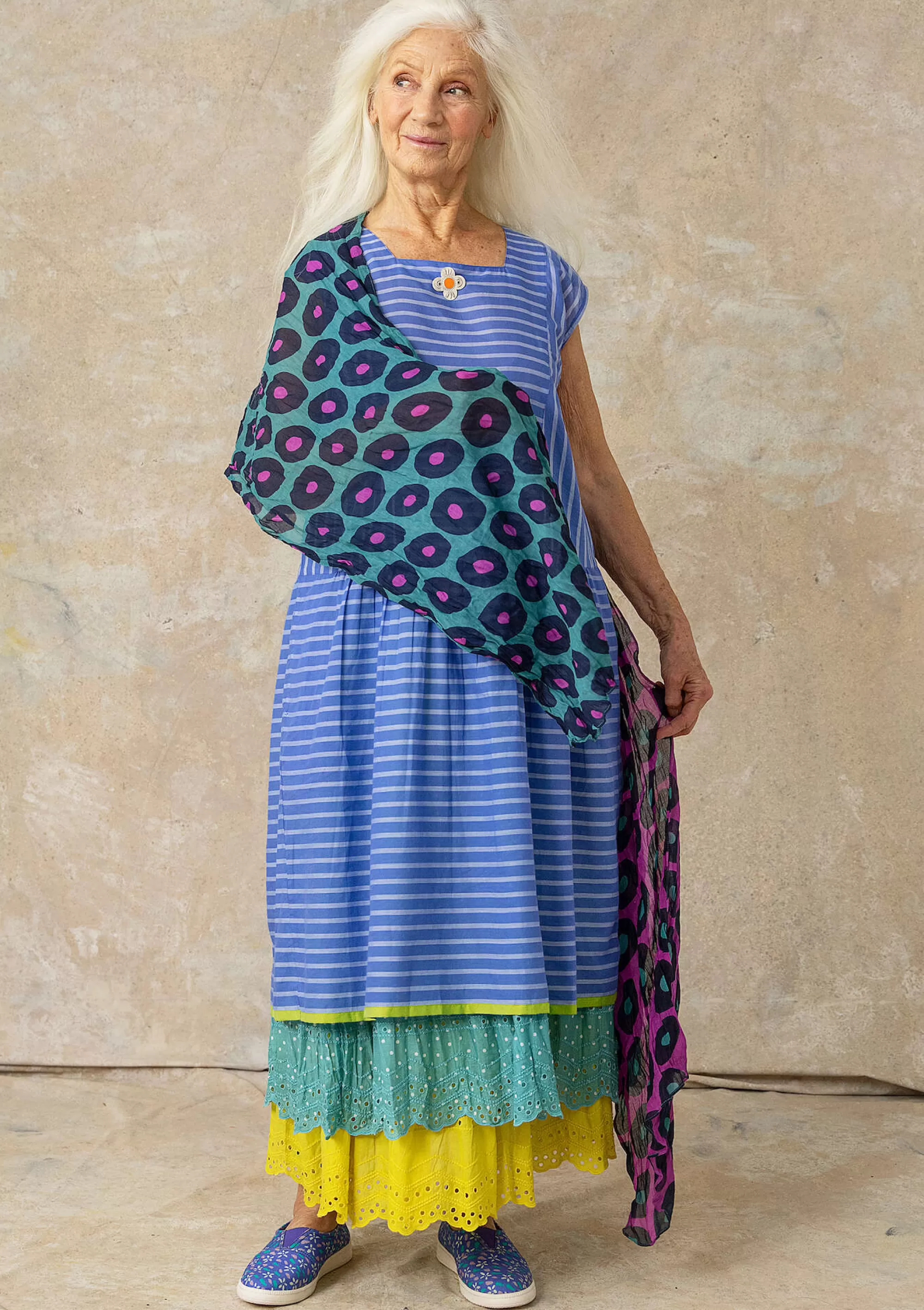 Kleider | Öko-Baumwolle^Gudrun Sjödén Kleid Nord Aus Bio-Baumwollgewebe lotusblau