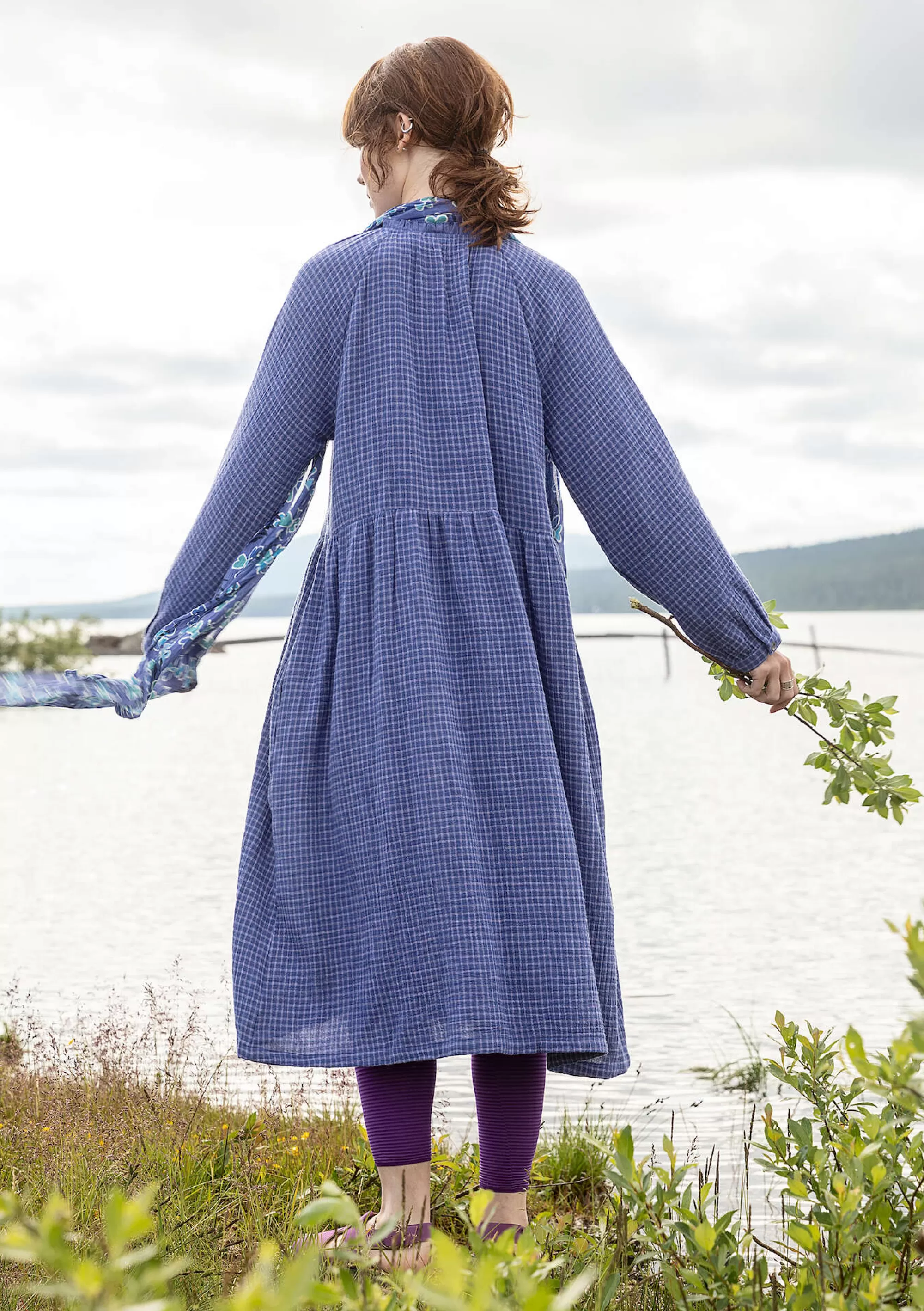 Kleider | Öko-Baumwolle^Gudrun Sjödén Kleid Ottilia Aus Bio-Baumwollgewebe blauglöckchen