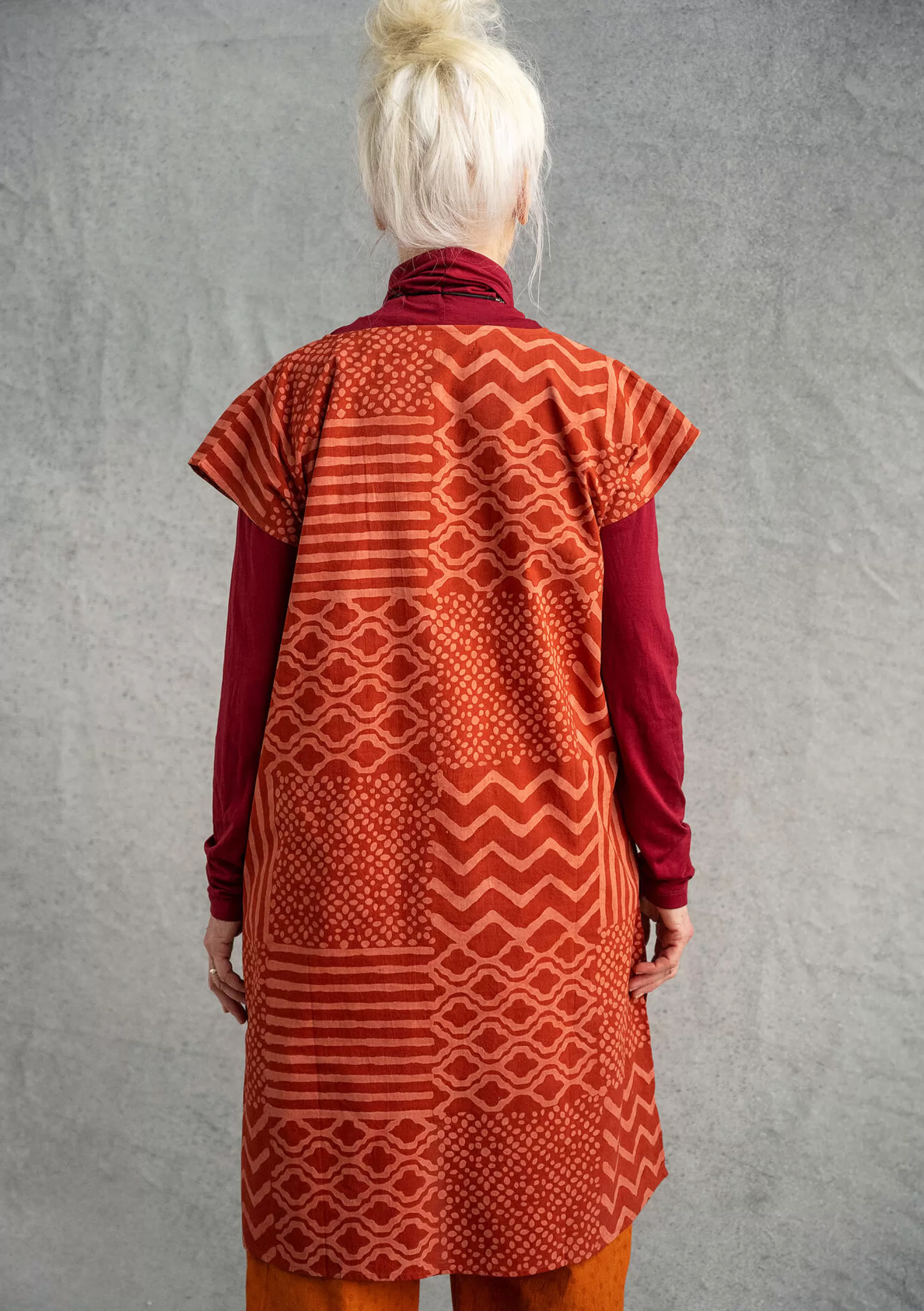 Kleider | Öko-Baumwolle^Gudrun Sjödén Kleid Ritu Aus Bio-Baumwollgewebe krapprot