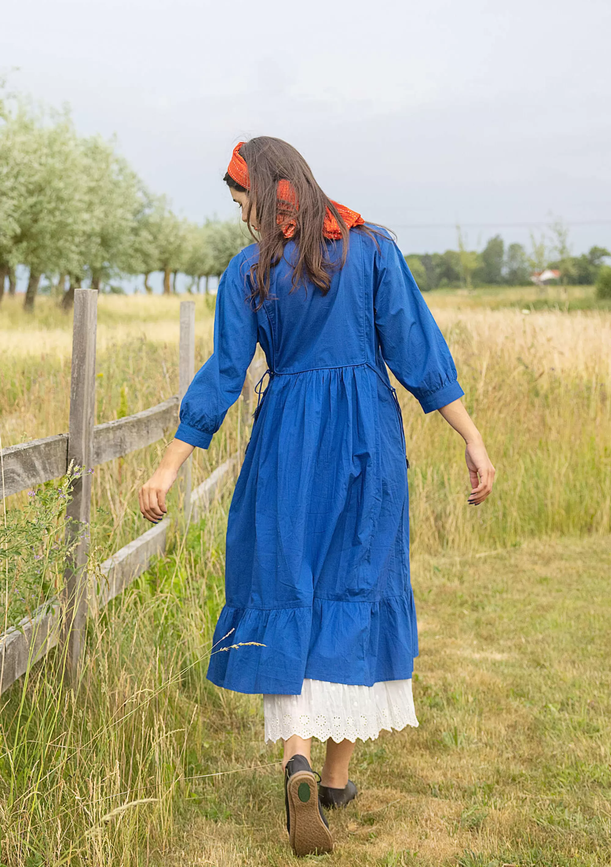 Kleider | Öko-Baumwolle^Gudrun Sjödén Kleid Sahara Aus Bio-Baumwollgewebe porzellanblau