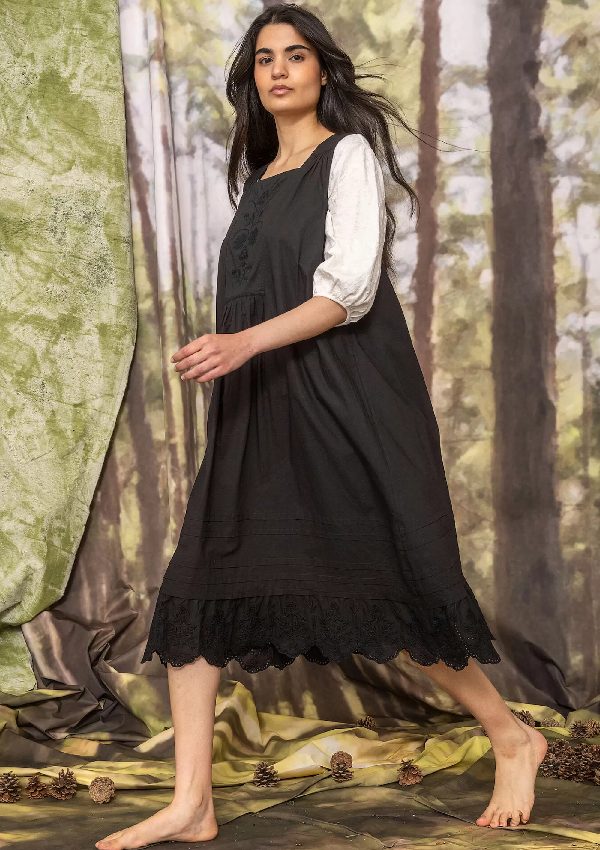Kleider | Öko-Baumwolle^Gudrun Sjödén Kleid Tuva Aus Bio-Baumwolle schwarz