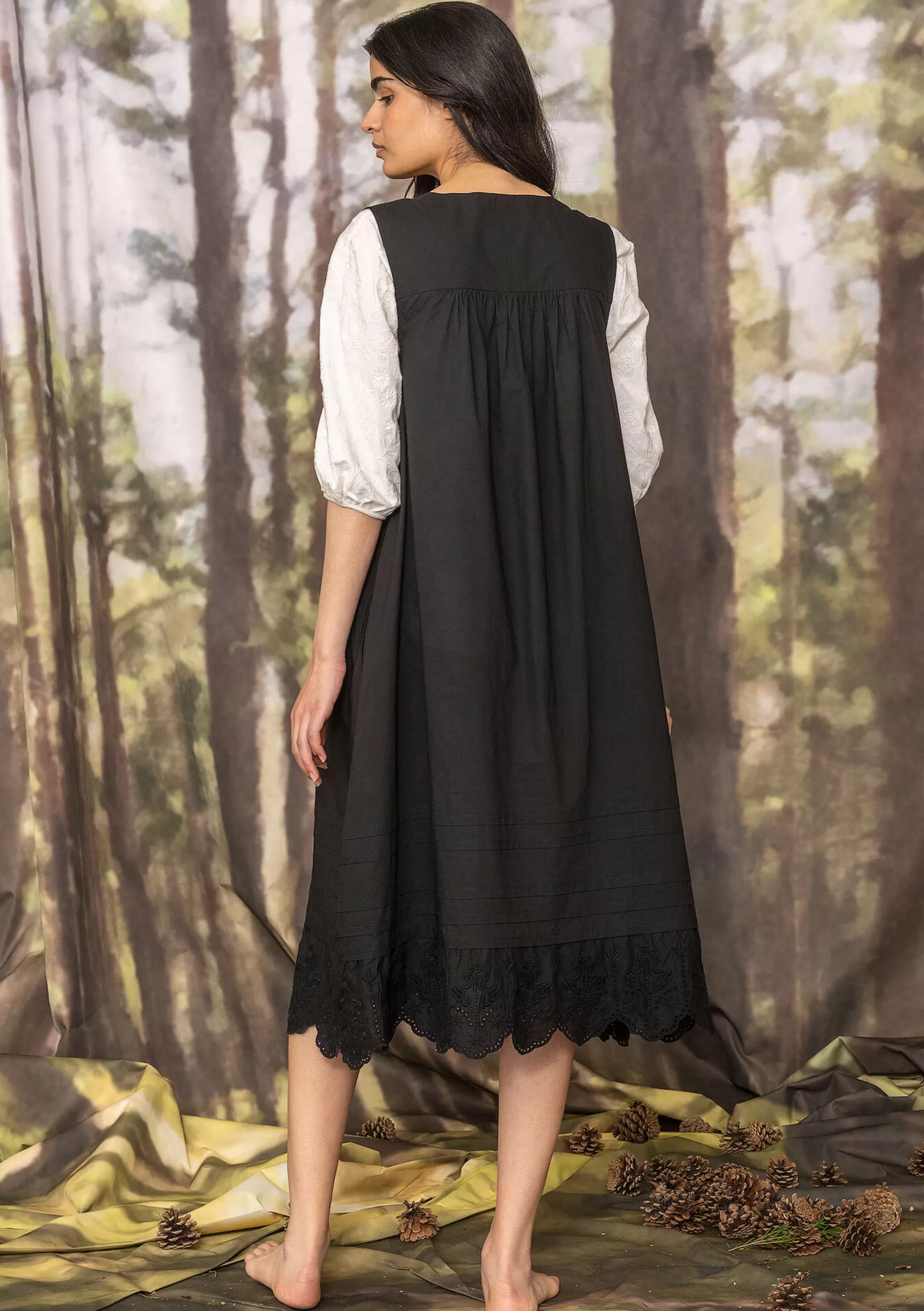 Kleider | Öko-Baumwolle^Gudrun Sjödén Kleid Tuva Aus Bio-Baumwolle schwarz