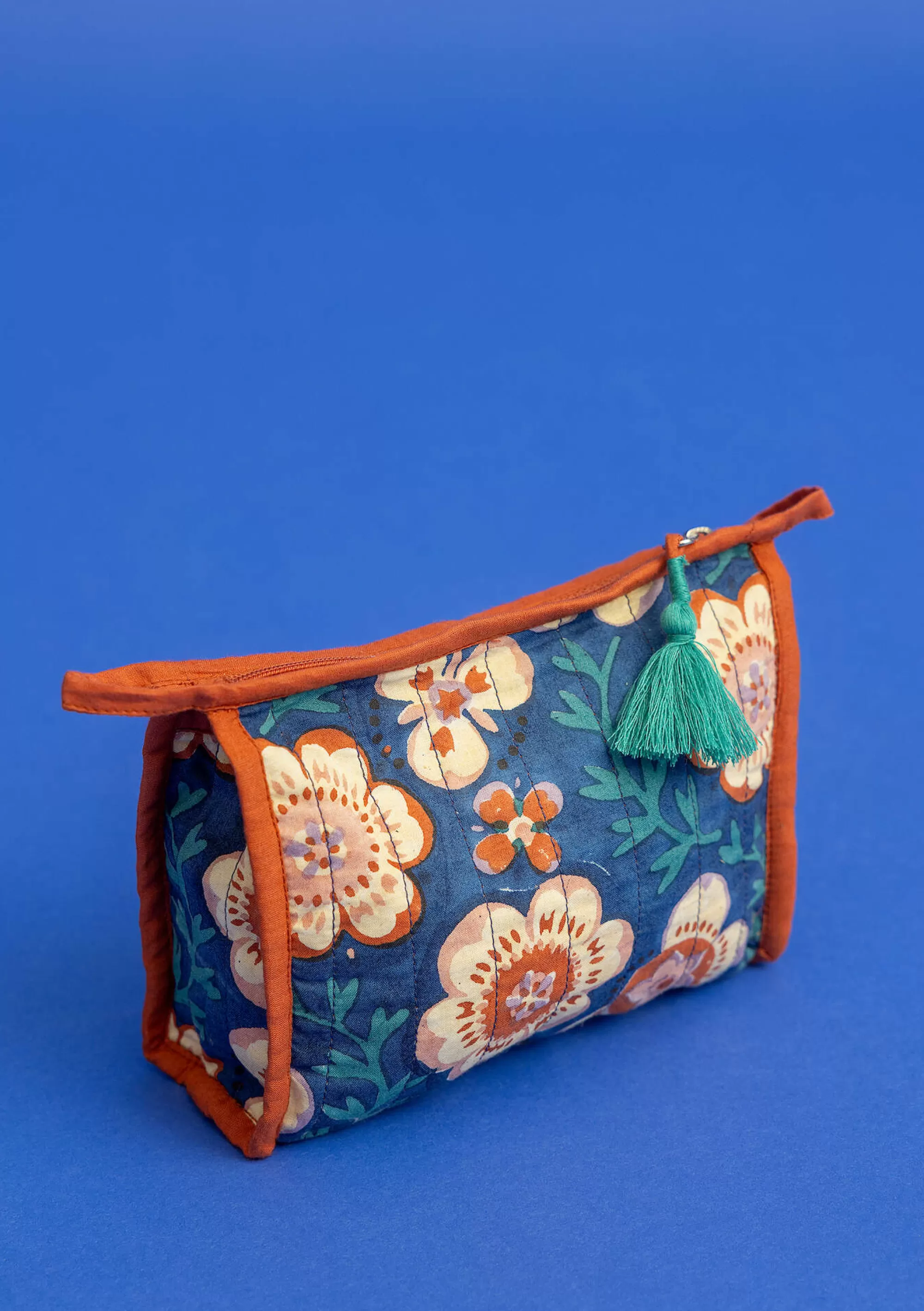 Taschen | Bad-Accessoires^Gudrun Sjödén Kosmetiktasche Petals Aus Bio-Baumwolle porzellanblau