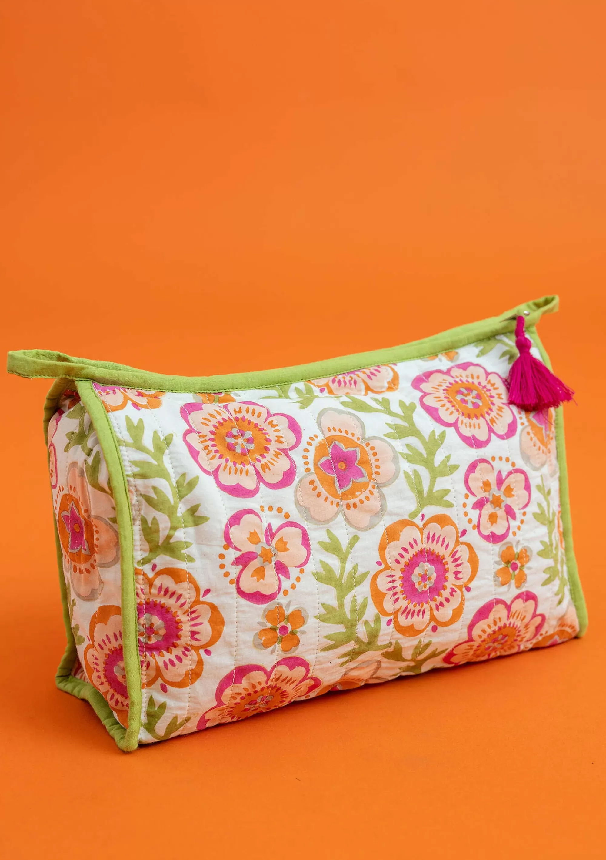 Taschen | Dekoration & Accessoires^Gudrun Sjödén Kulturtasche Petals Aus Bio-Baumwolle waldgrün