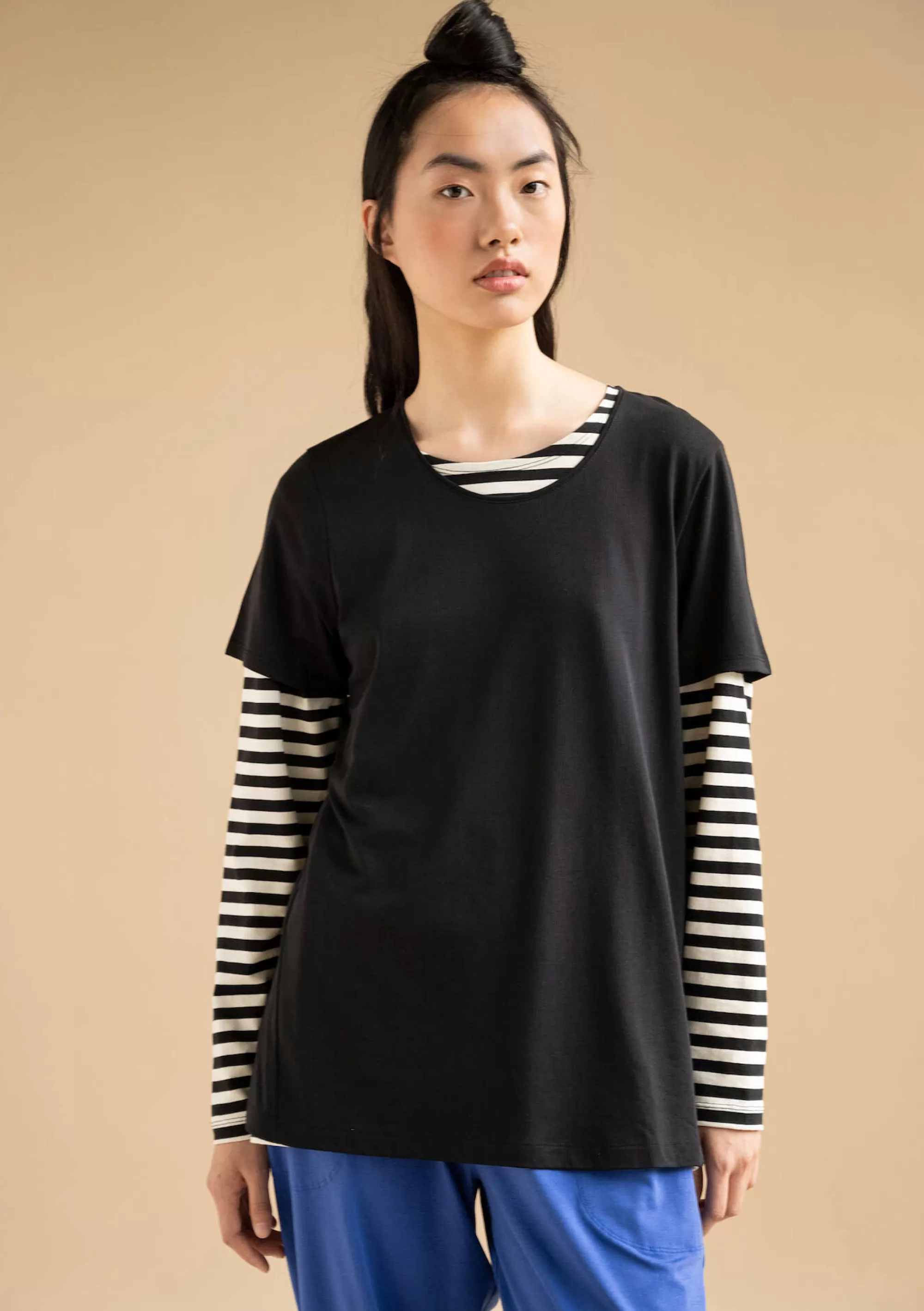 Pullover & Shirts | Öko-Baumwolle^Gudrun Sjödén Kurzarmshirt Billie Aus Bio-Baumwolle/Modal schwarz