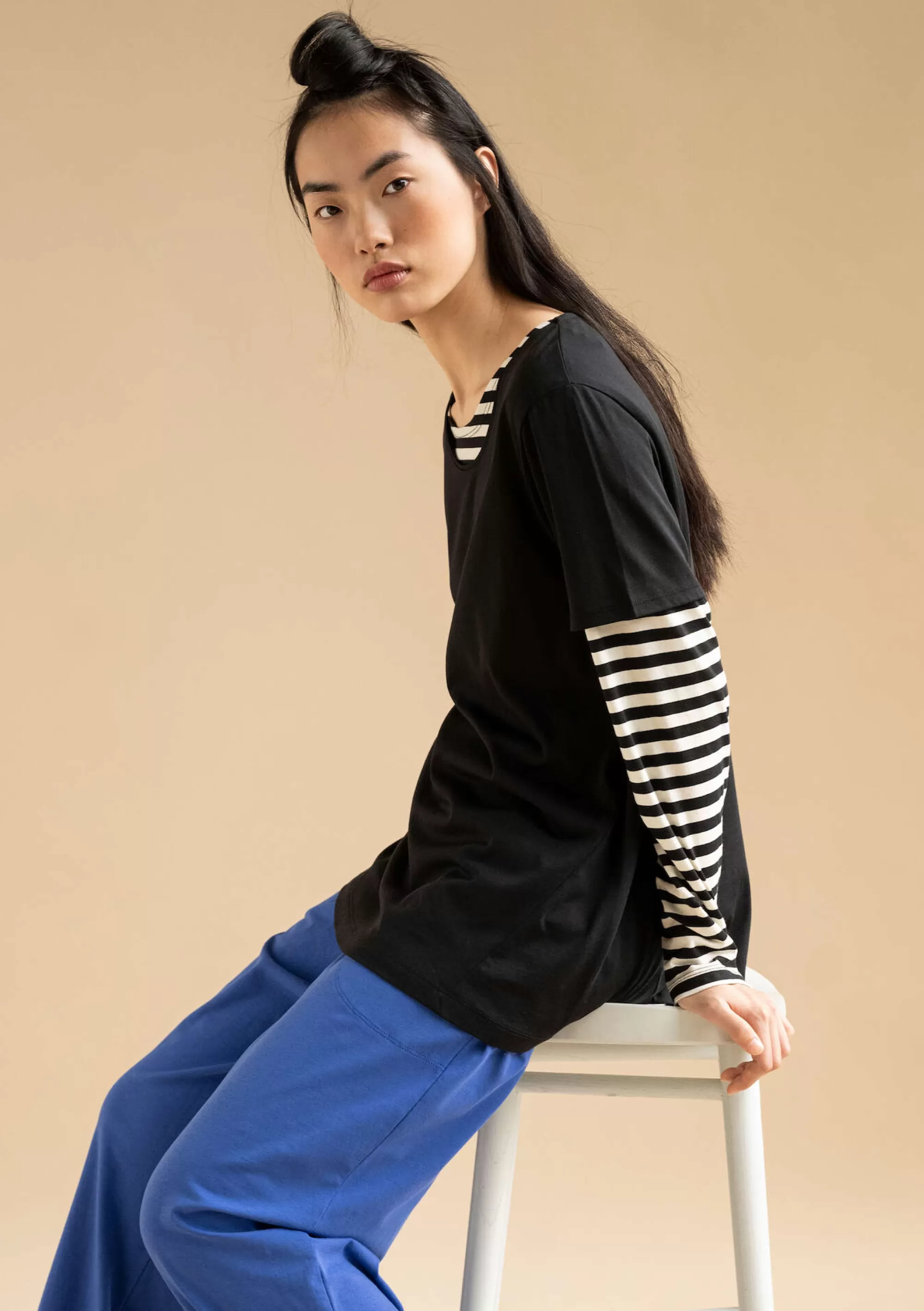 Pullover & Shirts | Öko-Baumwolle^Gudrun Sjödén Kurzarmshirt Billie Aus Bio-Baumwolle/Modal schwarz