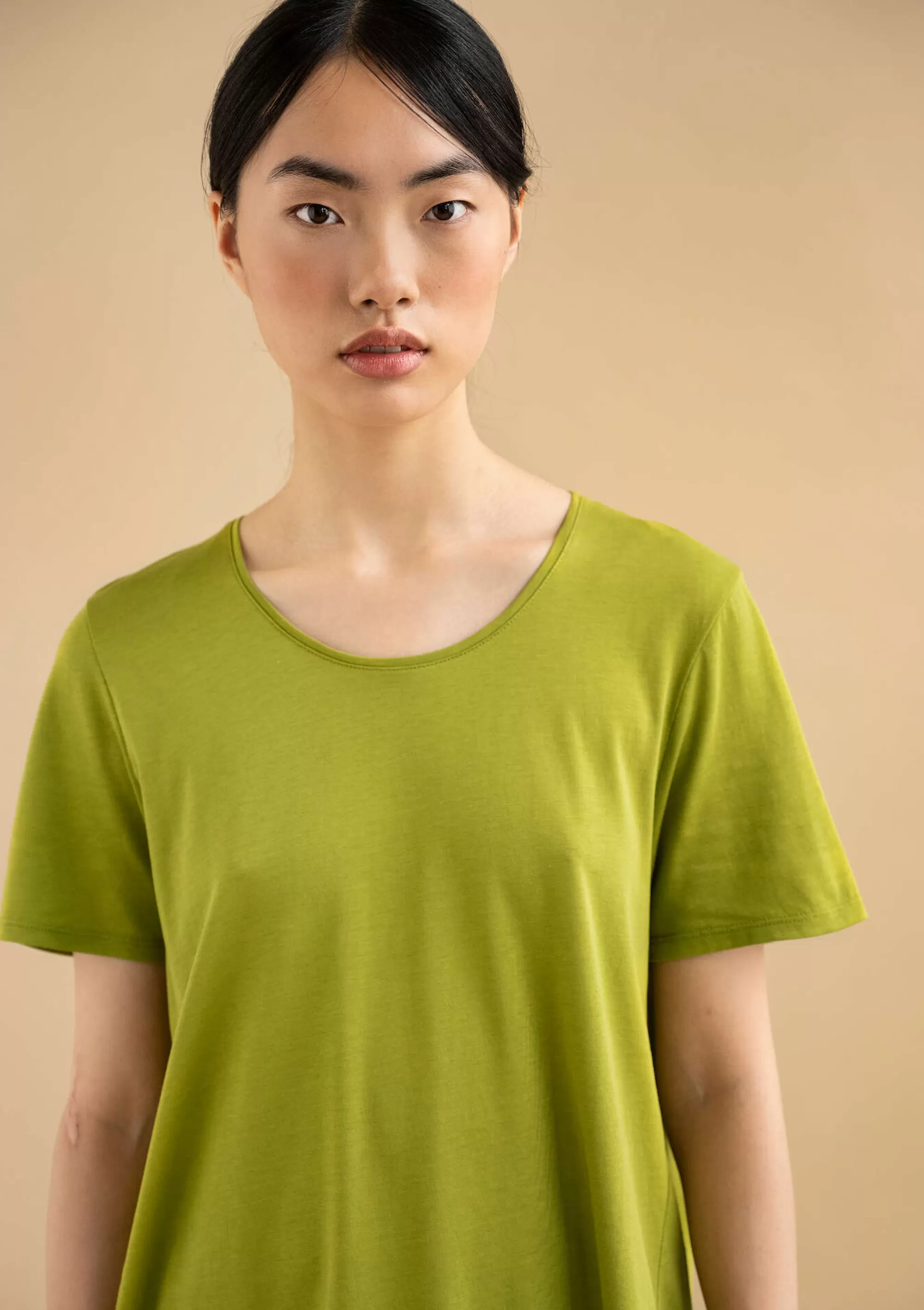 Pullover & Shirts | Öko-Baumwolle^Gudrun Sjödén Kurzarmshirt Billie Aus Bio-Baumwolle/Modal hellkräutergrün
