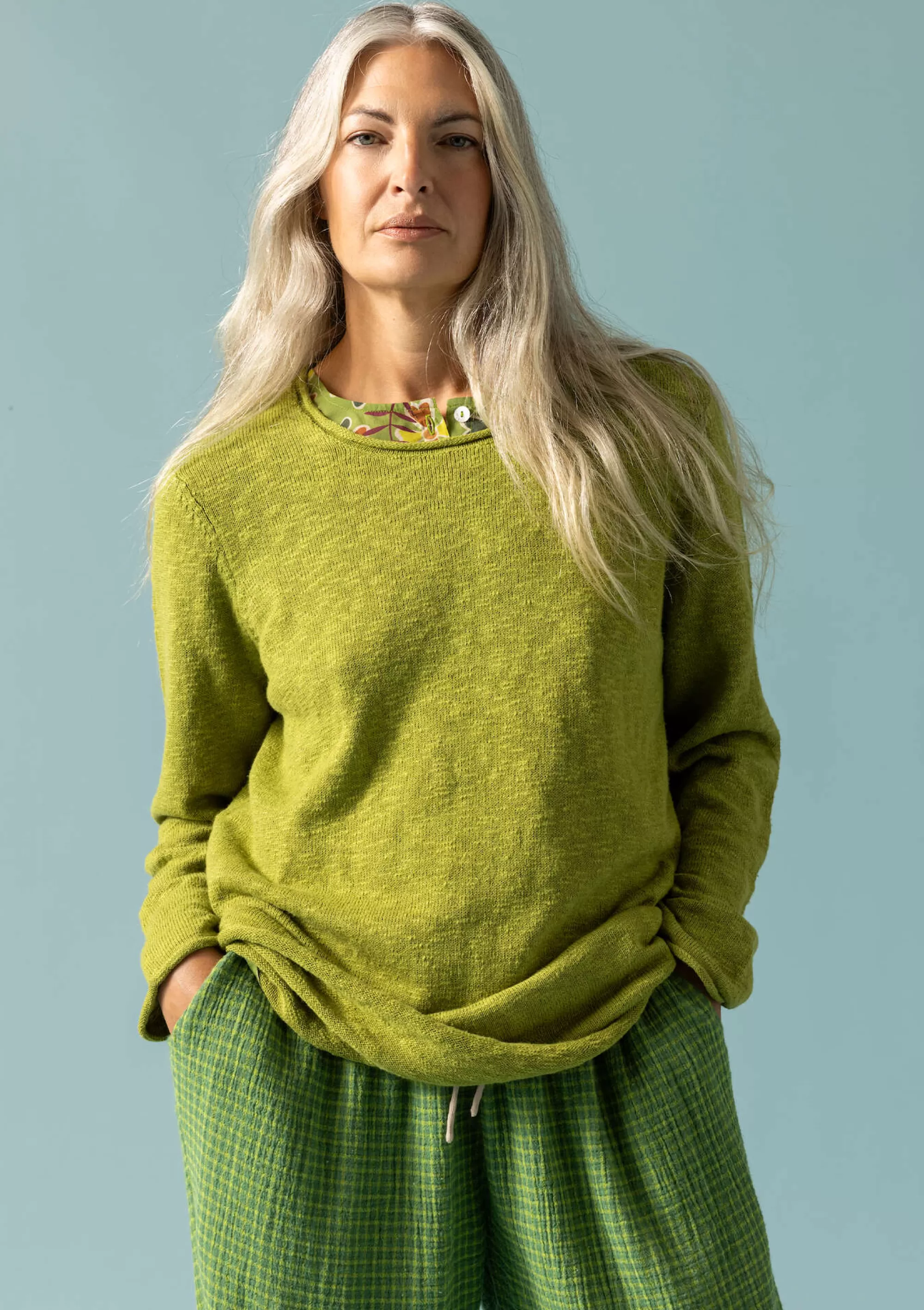 Pullover & Shirts | Öko-Baumwolle^Gudrun Sjödén Lieblingspullover Abby Aus Bio-/Recycling-Baumwolle hellkräutergrün