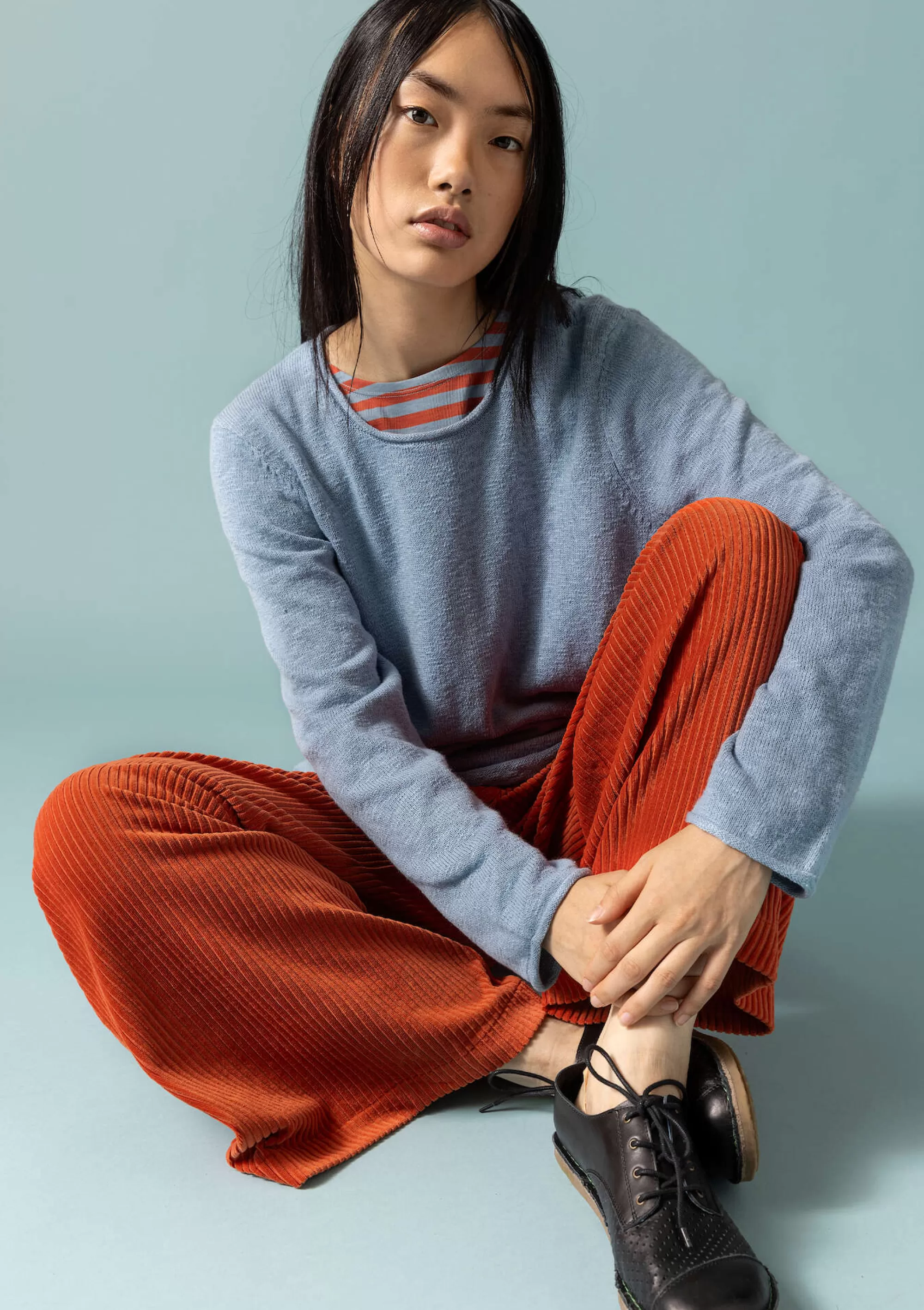 Pullover & Shirts | Öko-Baumwolle^Gudrun Sjödén Lieblingspullover Abby Aus Bio-/Recycling-Baumwolle taubenblau