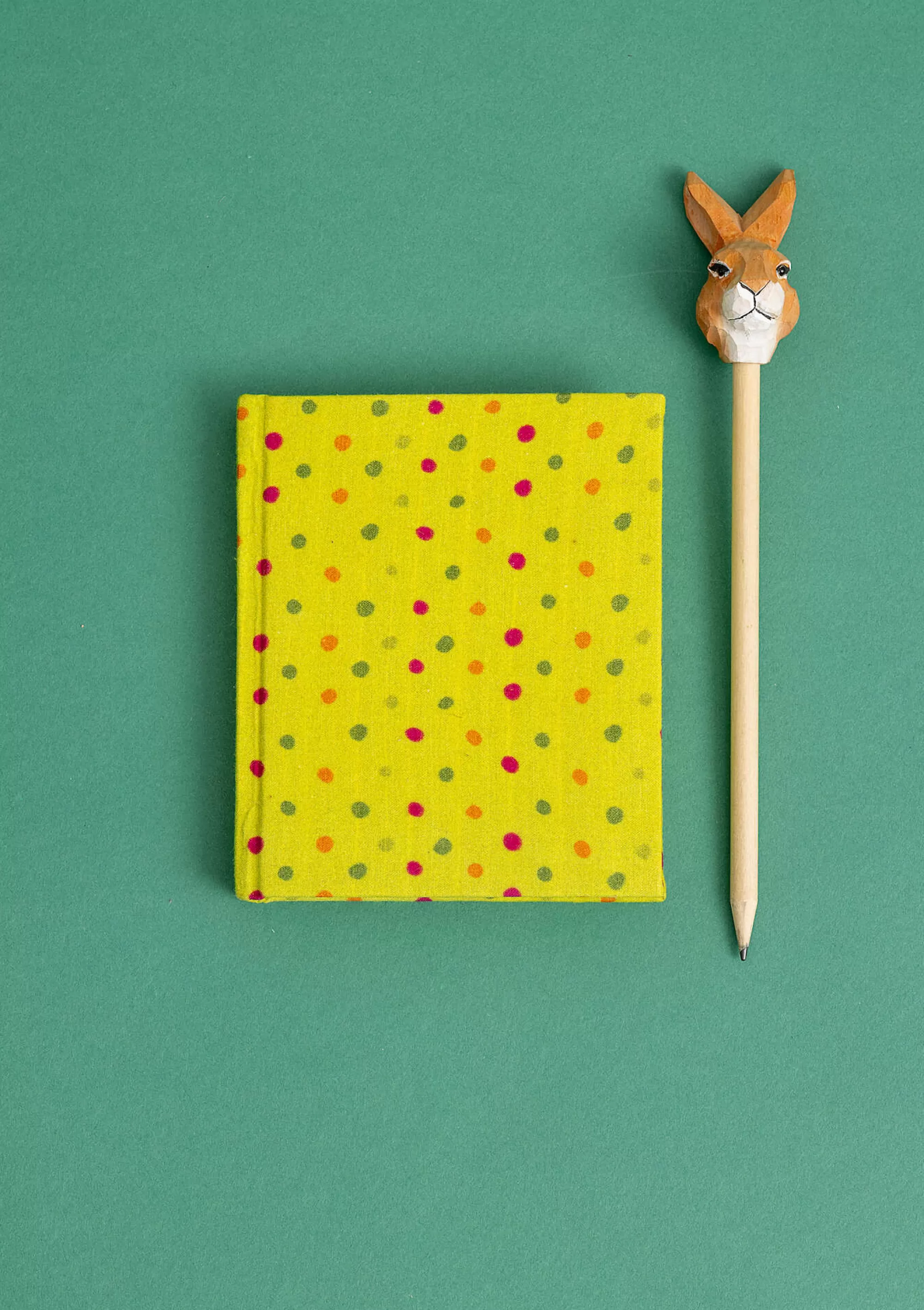 Dekoration & Accessoires | Bücher^Gudrun Sjödén Notizbuch Kavya Aus Papier Mit Stoffbezogenem Einband waldgrün