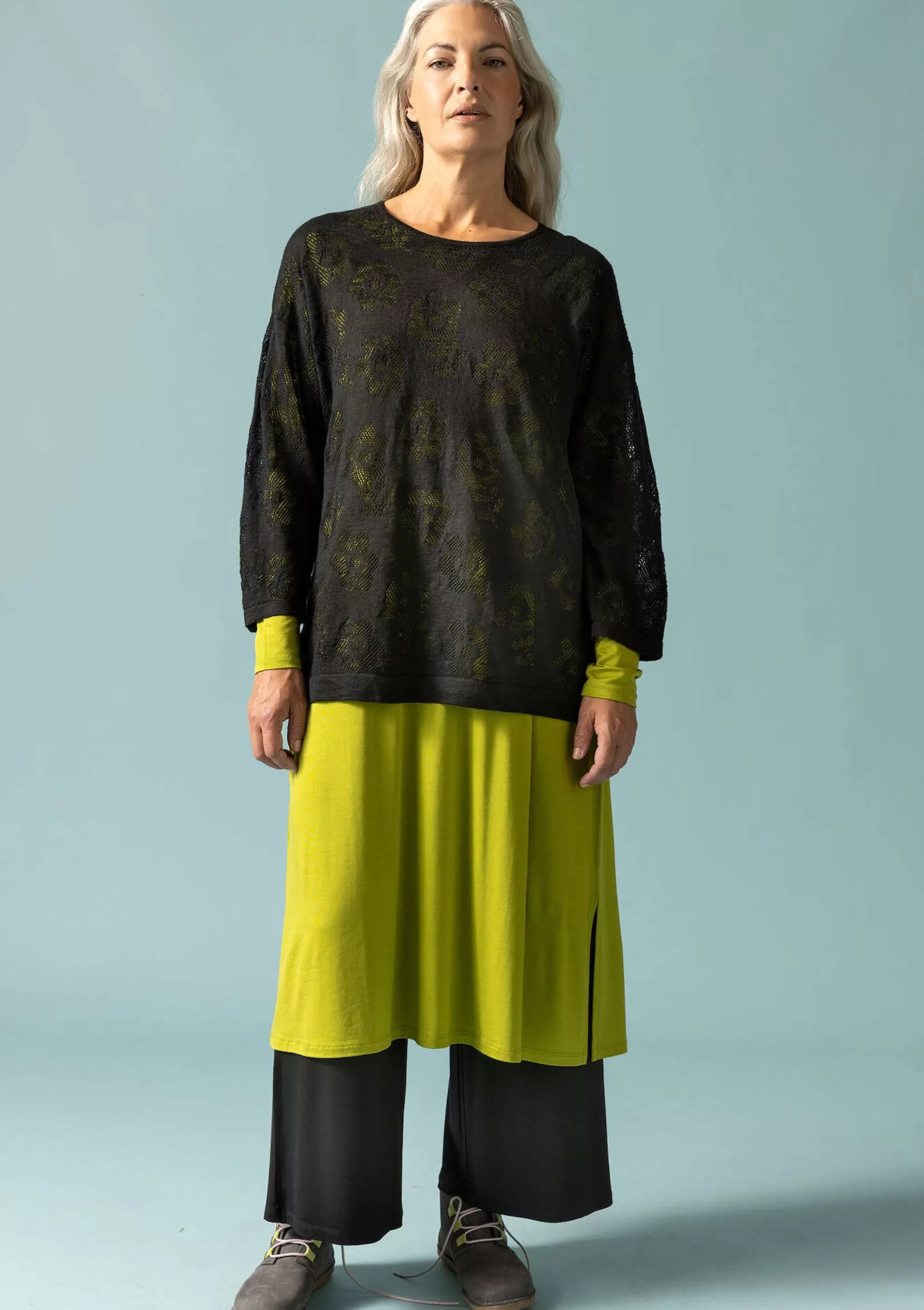 Pullover & Shirts | Leinenkleidung^Gudrun Sjödén Pointelle-Pullover Aus Leinen/Recycling-Leinen schwarz