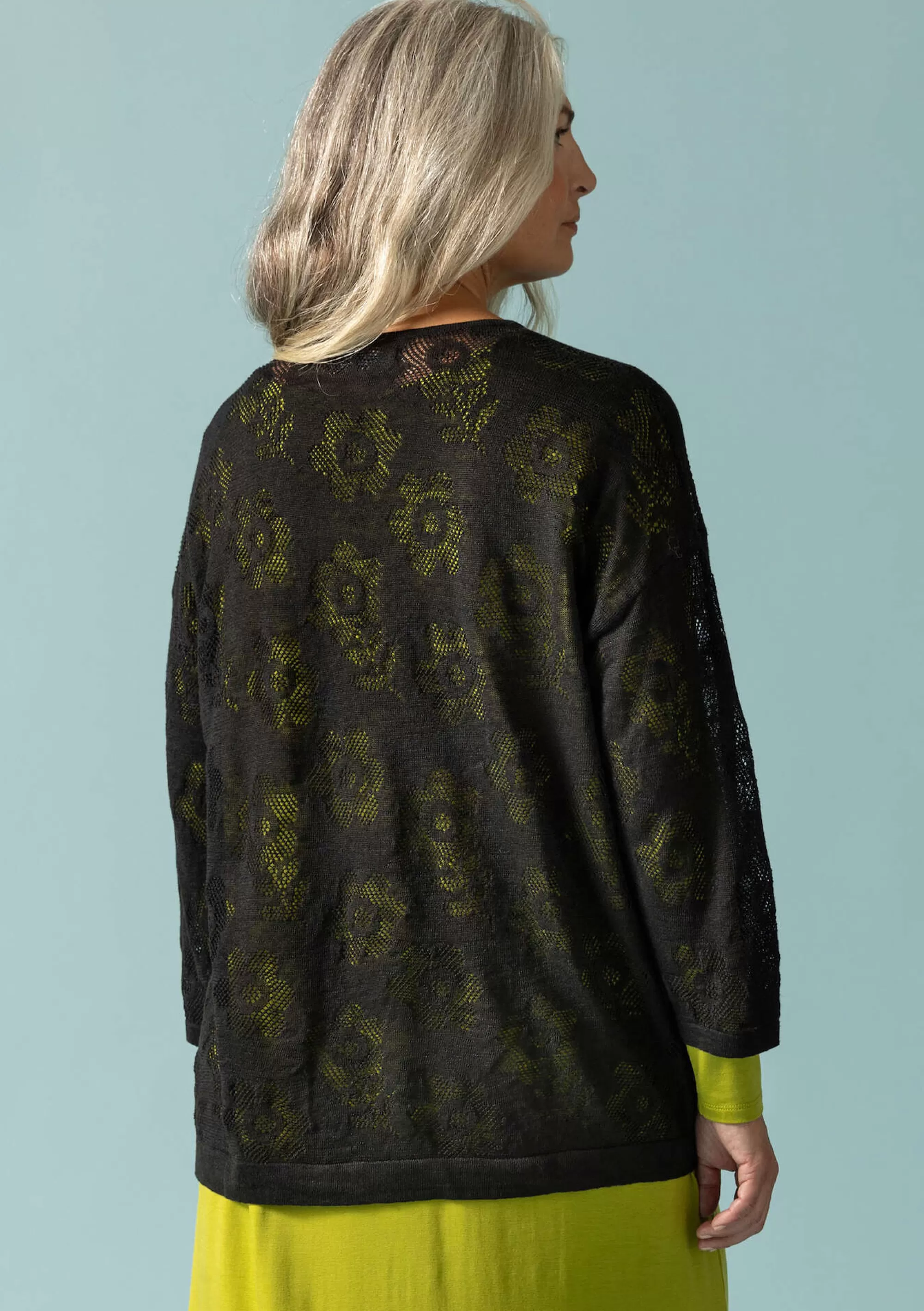 Pullover & Shirts | Leinenkleidung^Gudrun Sjödén Pointelle-Pullover Aus Leinen/Recycling-Leinen schwarz