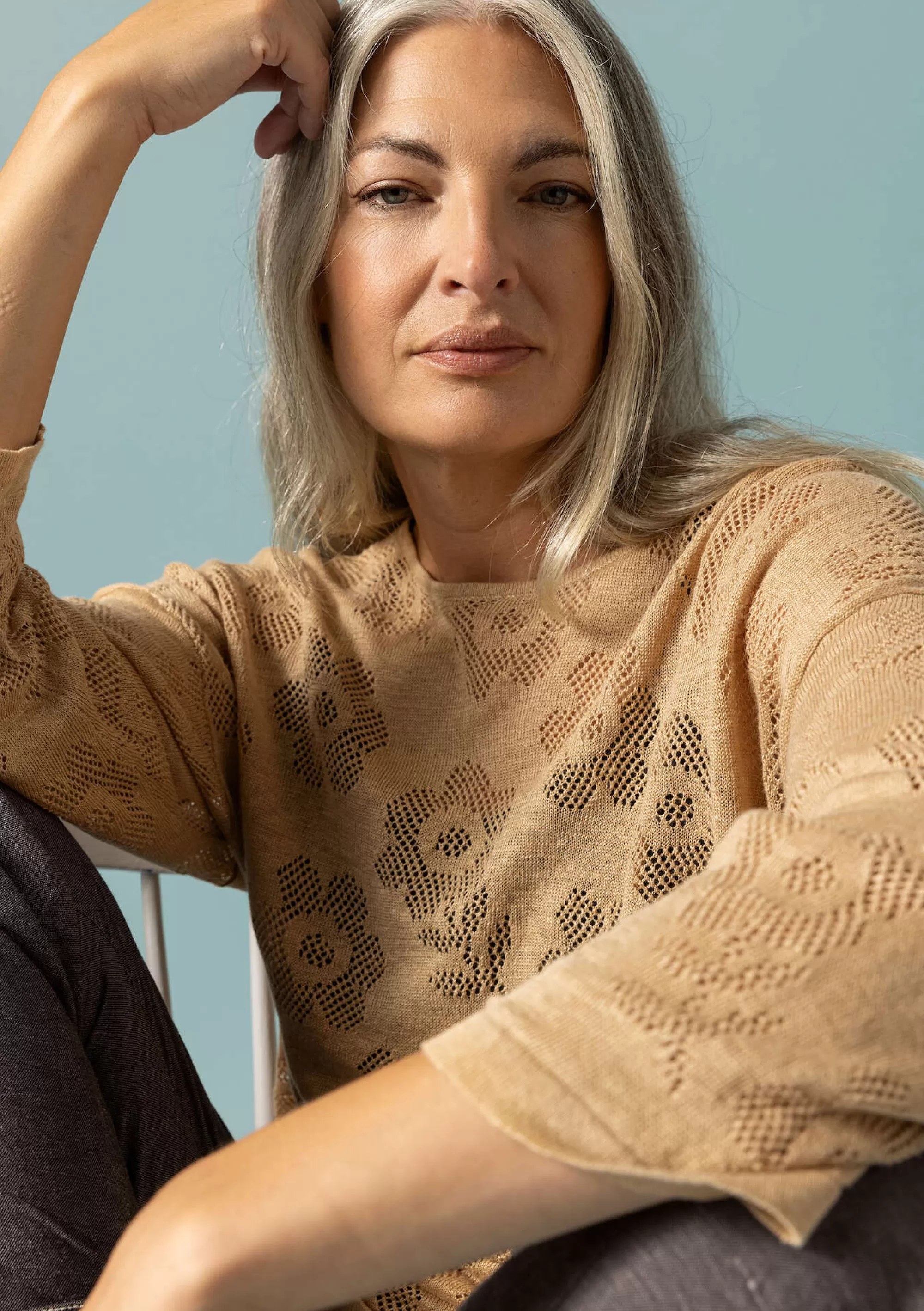 Pullover & Shirts | Leinenkleidung^Gudrun Sjödén Pointelle-Pullover Aus Leinen/Recycling-Leinen hafer