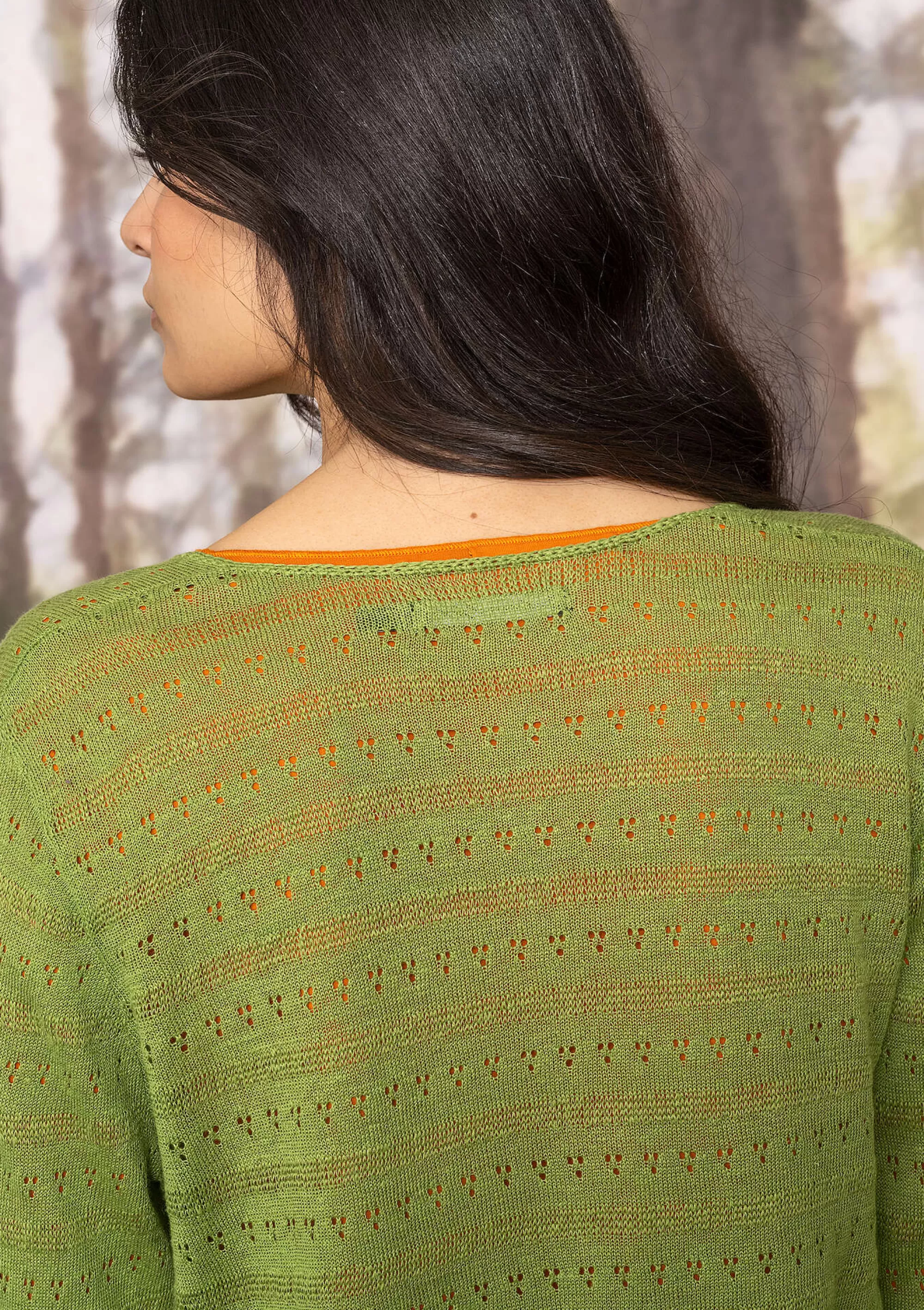 Strickjacken | Leinenkleidung^Gudrun Sjödén Pointelle-Strickjacke  zikade