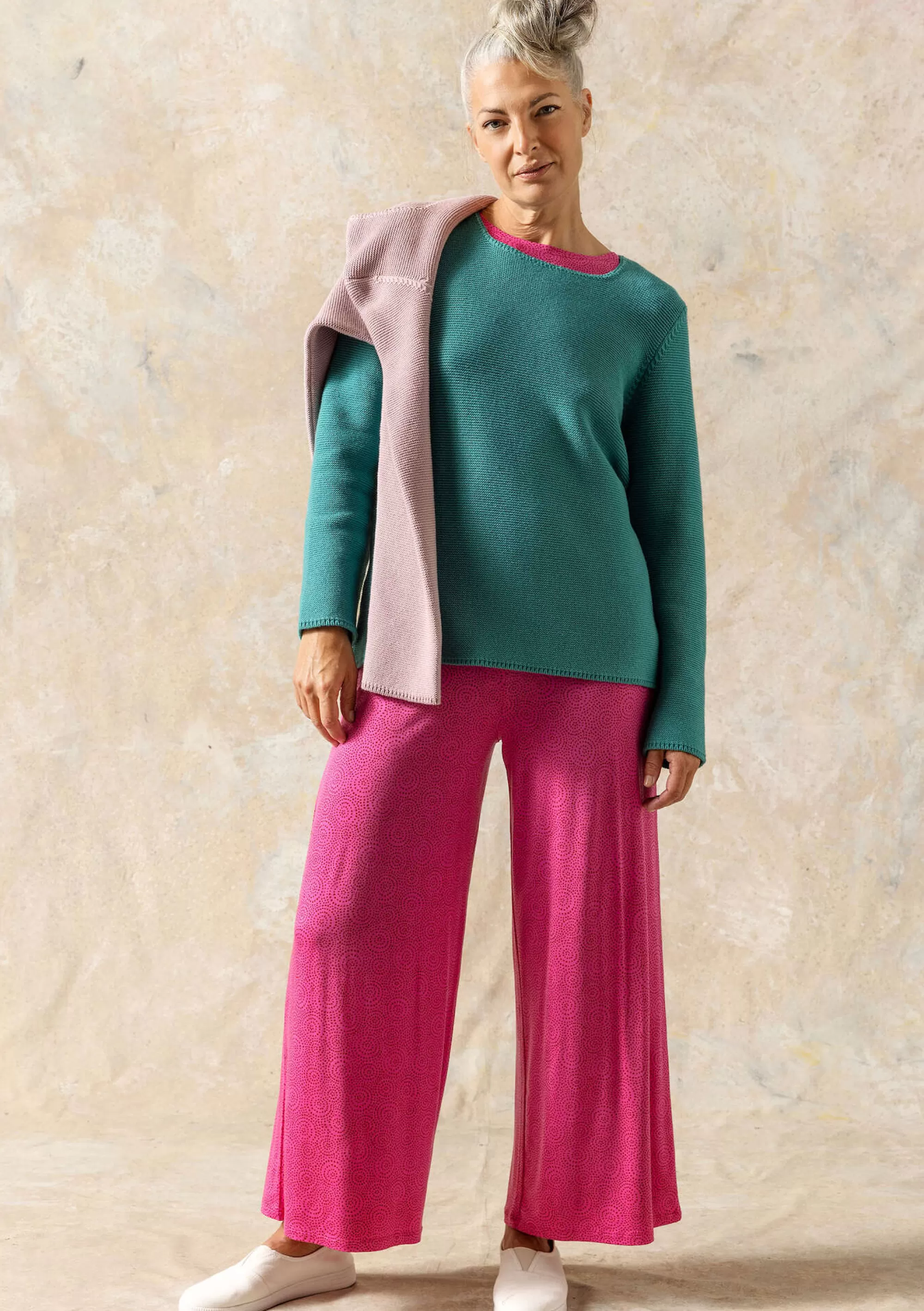 Pullover & Shirts | Skandinavische Mode^Gudrun Sjödén Pullover Aus Recycling-Baumwolle aqua
