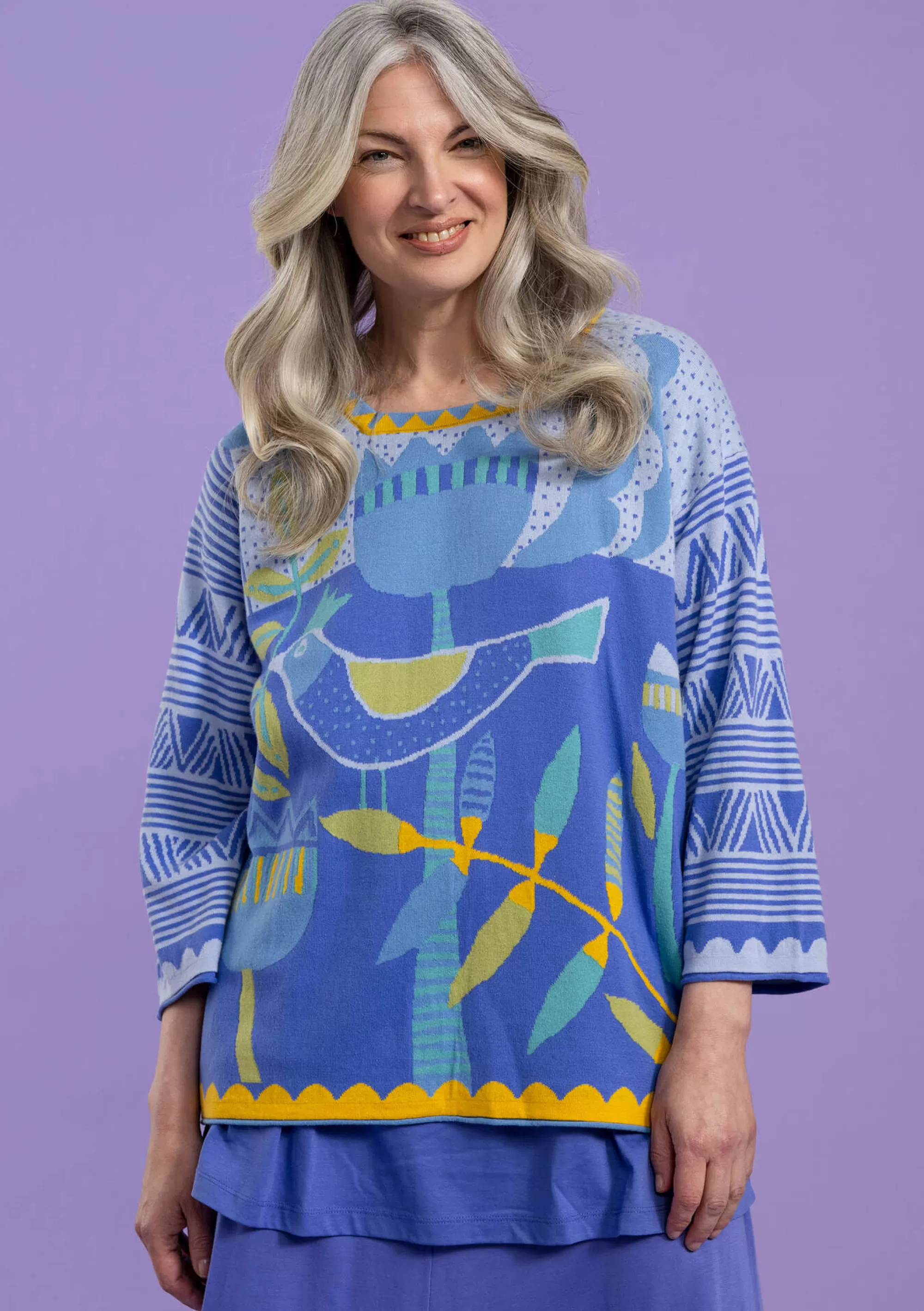 Pullover & Shirts | Öko-Baumwolle^Gudrun Sjödén Pullover Birdie Aus Bio-/Recycling-Baumwolle mildes blau