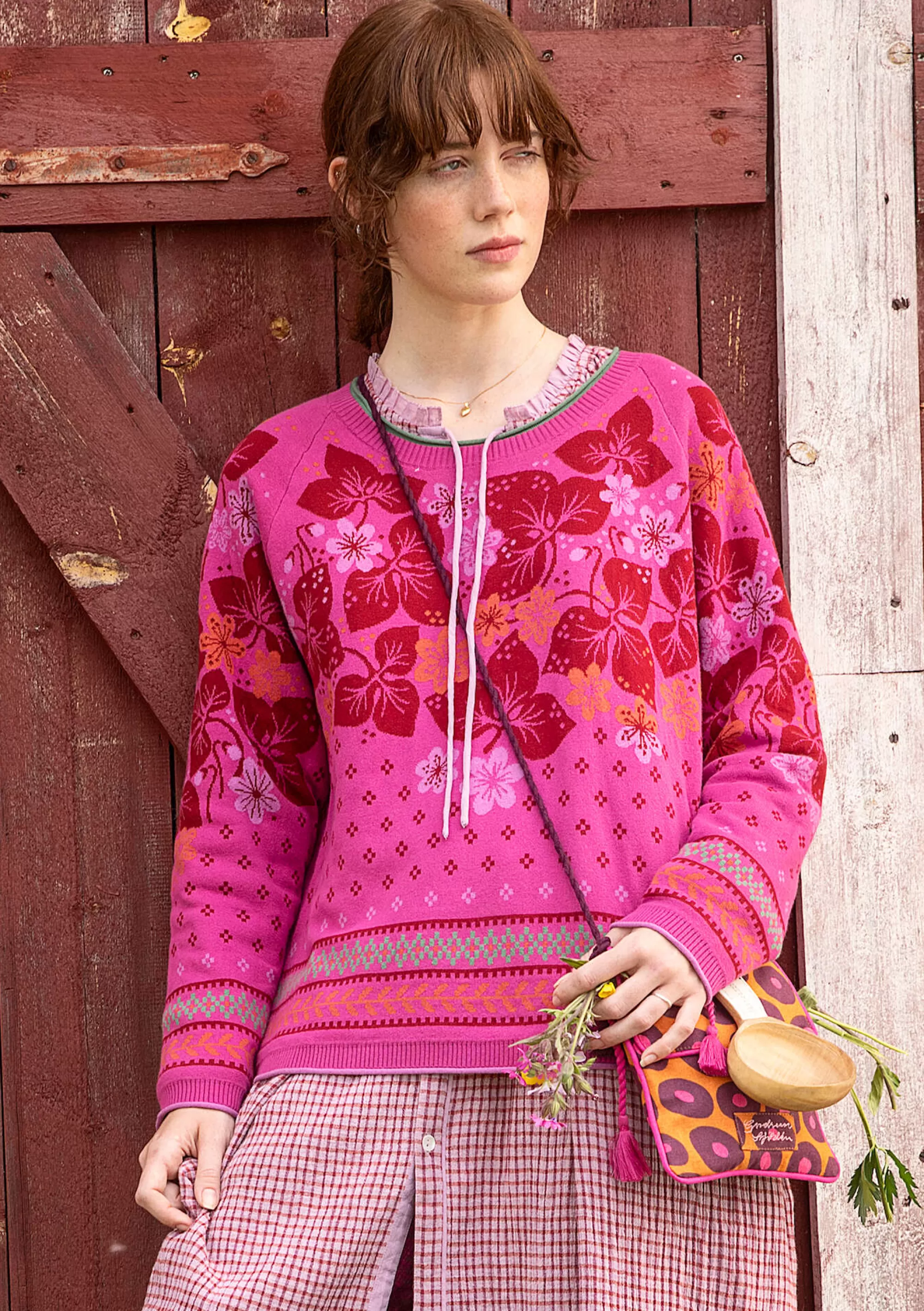 Pullover & Shirts | Öko-Baumwolle^Gudrun Sjödén Pullover Blåsippa Aus Bio-/Recycling-Baumwolle orchideenrosa