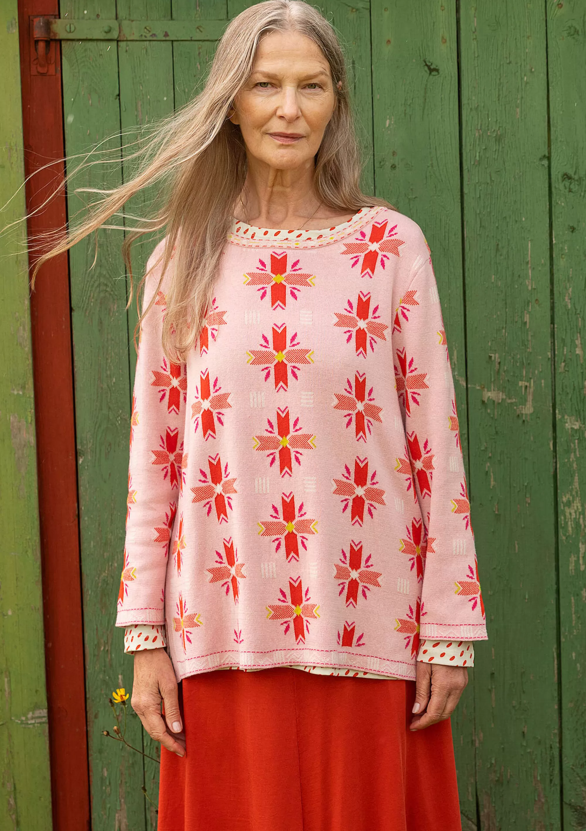 Pullover & Shirts | Blumenkleidung^Gudrun Sjödén Pullover Bunge Aus Bio- Und Recycling-Baumwolle Hellpuderrosa