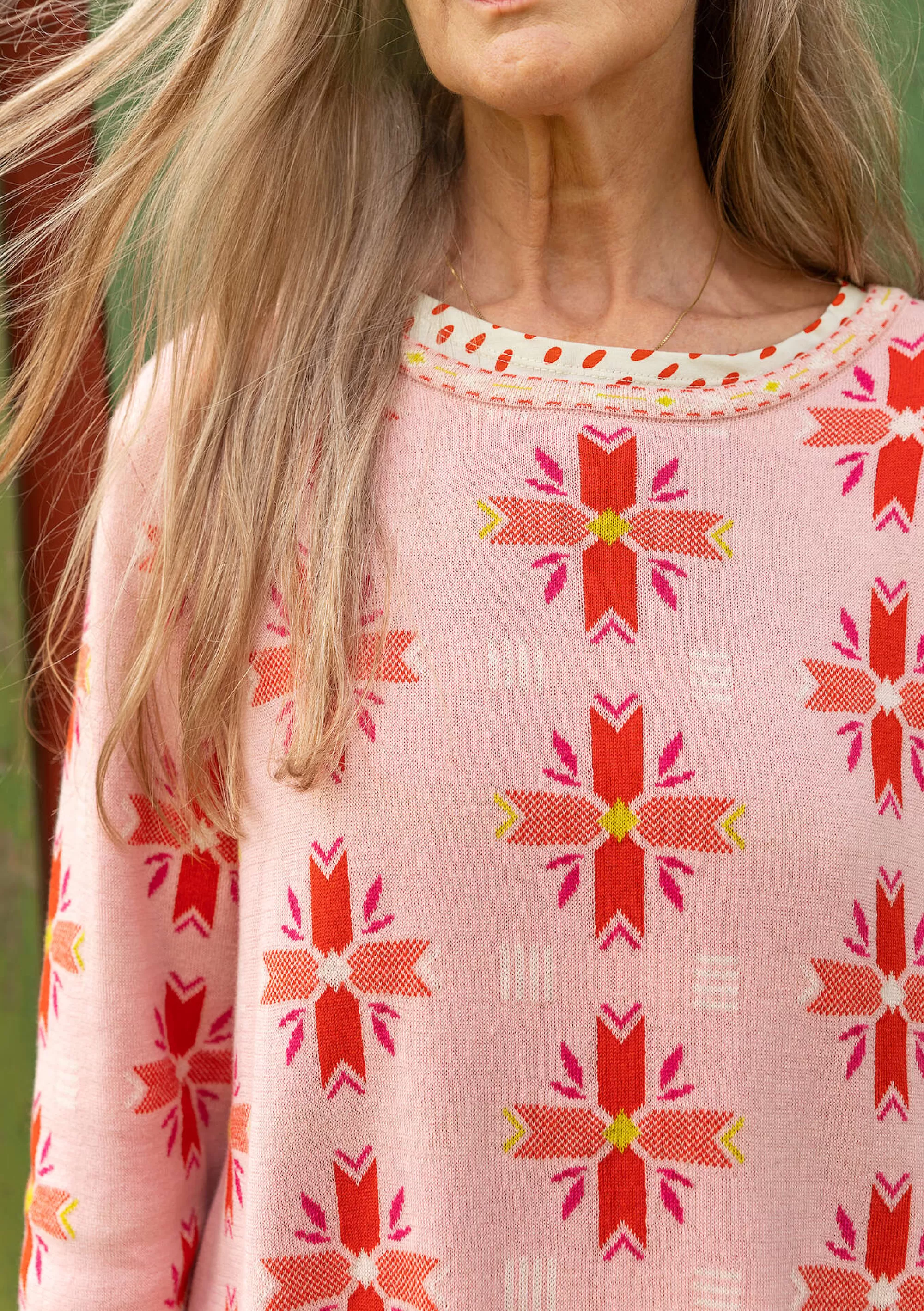 Pullover & Shirts | Blumenkleidung^Gudrun Sjödén Pullover Bunge Aus Bio- Und Recycling-Baumwolle Hellpuderrosa