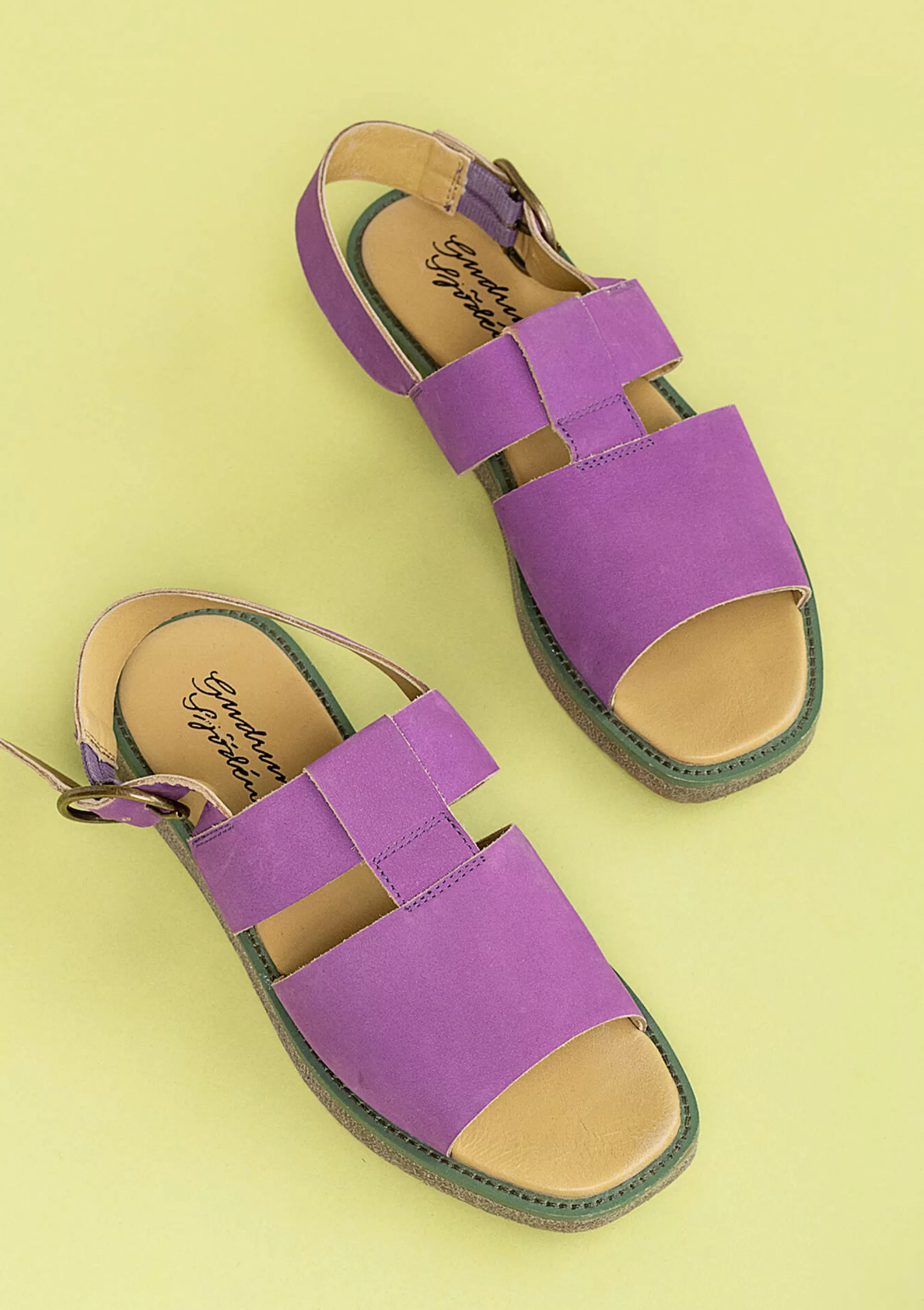 Schuhe^Gudrun Sjödén Sandalen Aus Nubukleder mittsommerblumen