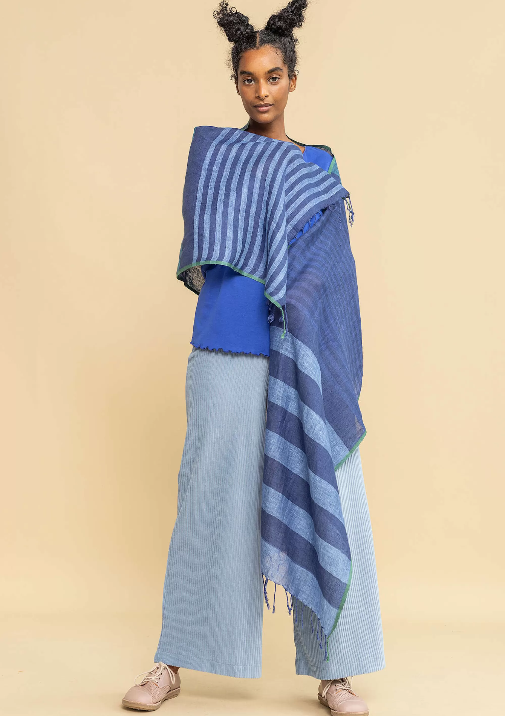 Accessoires | Schals und Tücher^Gudrun Sjödén Schal Ella Aus Leinen dunkelindigo