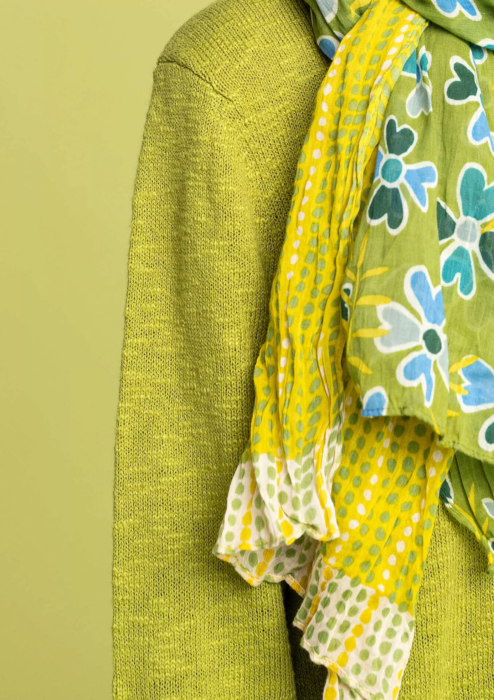 Accessoires | Schals und Tücher^Gudrun Sjödén Schal Lillian Aus Bio-Baumwolle limettengrün