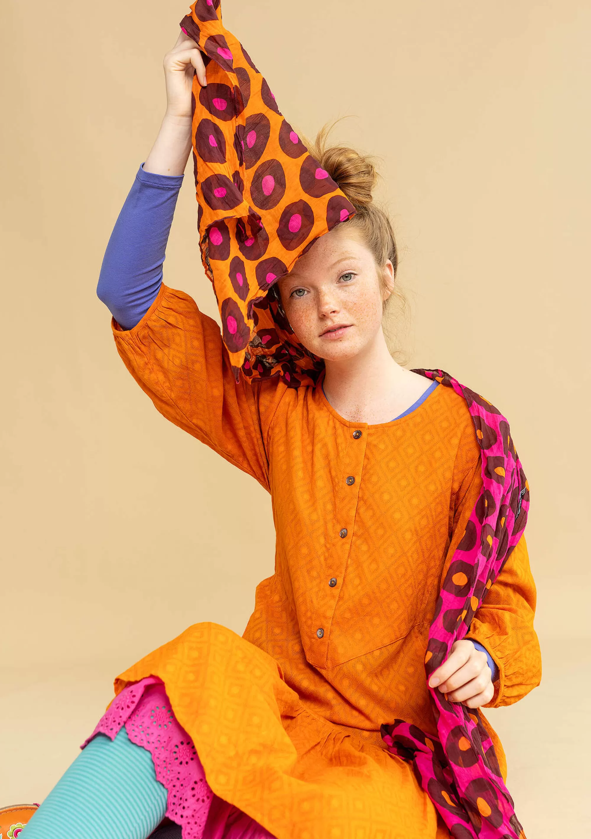 Accessoires | Schals und Tücher^Gudrun Sjödén Schal Lillian Aus Bio-Baumwolle masala