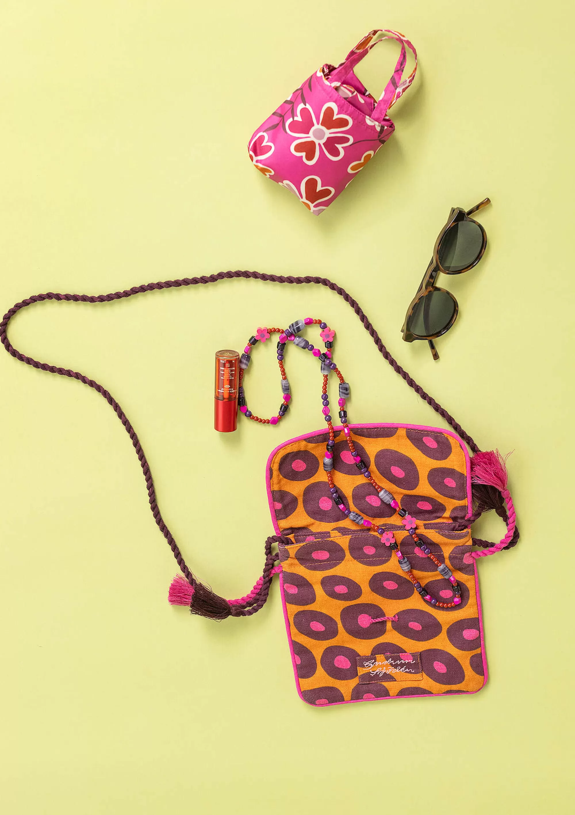 Taschen | Lagenlook^Gudrun Sjödén Schultertasche Billie Aus Bio-Baumwolle masala