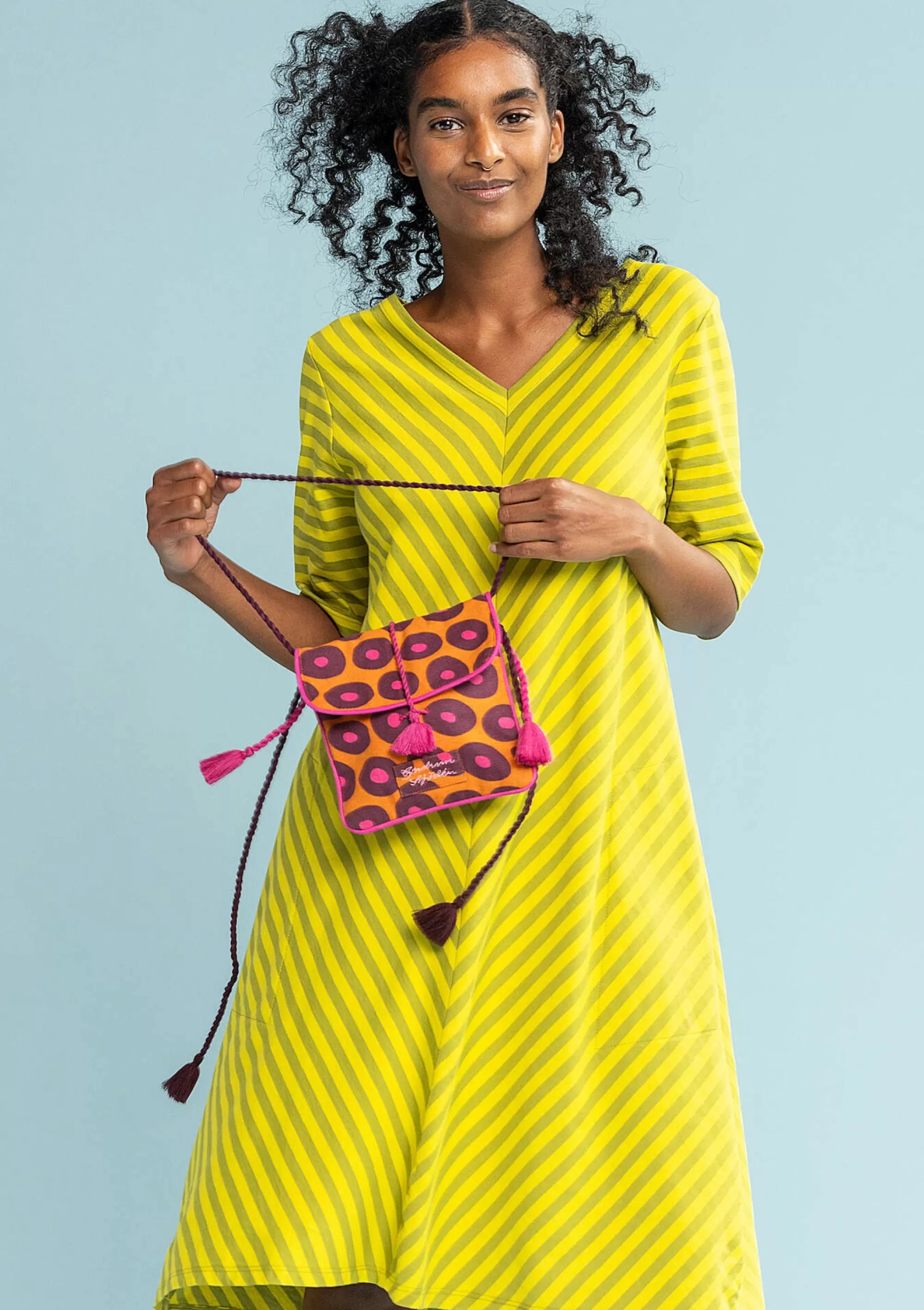 Taschen | Lagenlook^Gudrun Sjödén Schultertasche Billie Aus Bio-Baumwolle masala