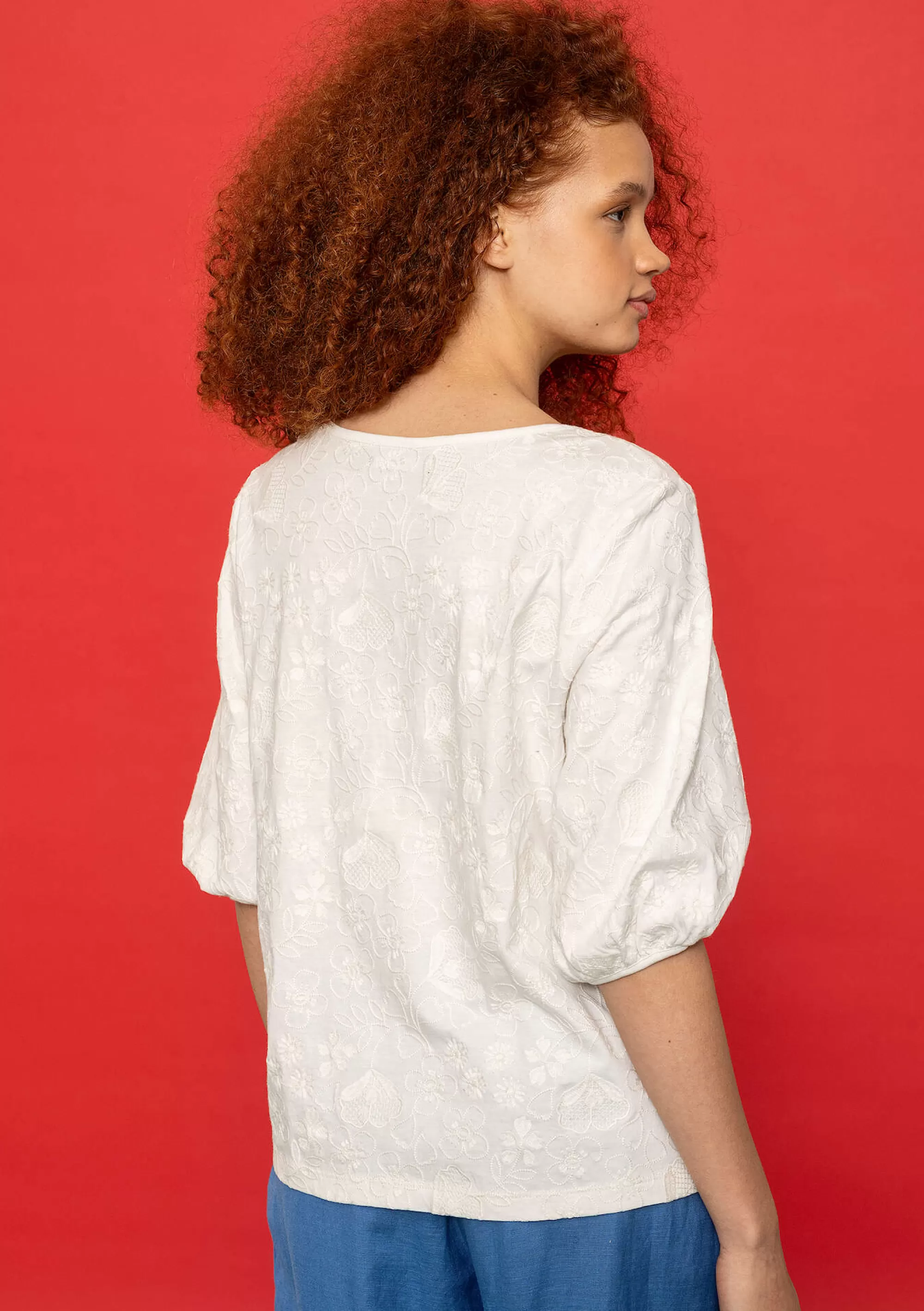 Pullover & Shirts | Folklore^Gudrun Sjödén Shirt Eva Aus Bio-Baumwolle halbgebleicht